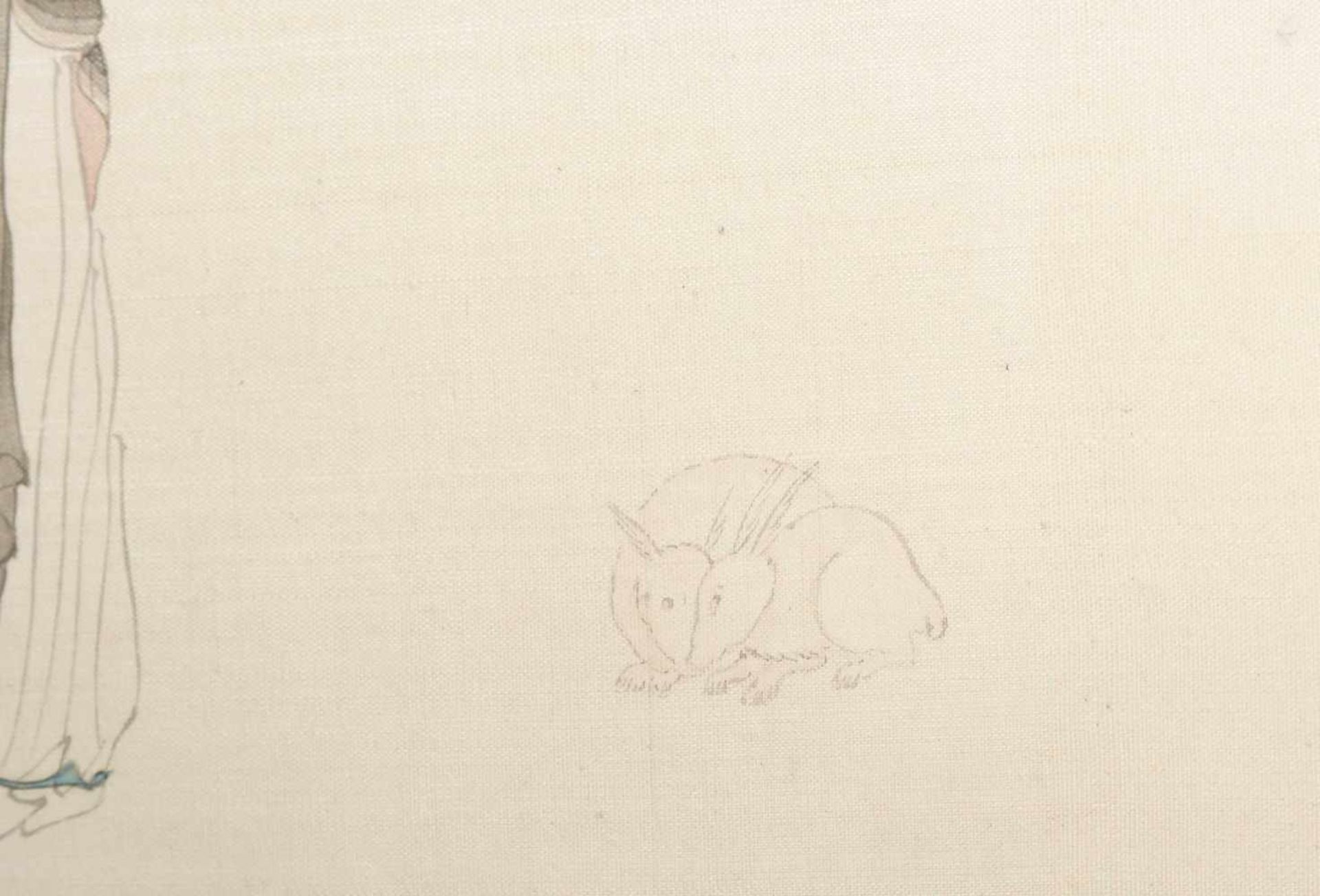 3 anonyme Malereien China, Qing-Dynastie. Tusche und Farben auf Seide. Drei feine Darstellungen - Bild 10 aus 14