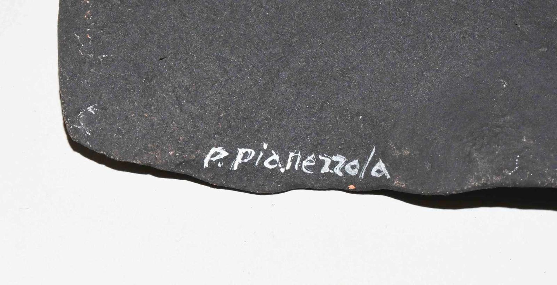 Pompeo Pianezzola (Italien 2 Platten. Aus der Serie "Libri". Keramik (Steinzeug), bemalt. - Bild 7 aus 15