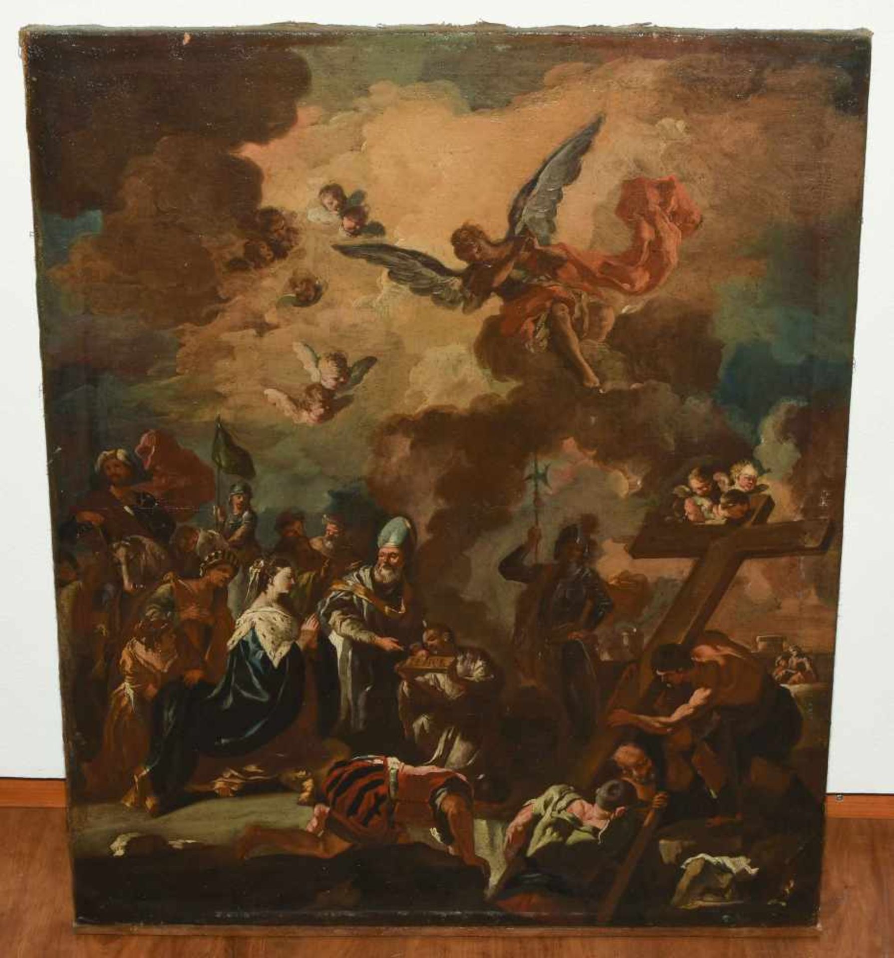 Solimena, Francesco (Canale di Serino 1657–1747 Barra bei Neapel) Umkreis Die Auffindung des - Bild 2 aus 8