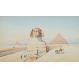 Scarvelli, Spyridon(1868–1942)"Vue de Sphinx". Aquarell auf Papier. Unten rechts in Tusche signiert.