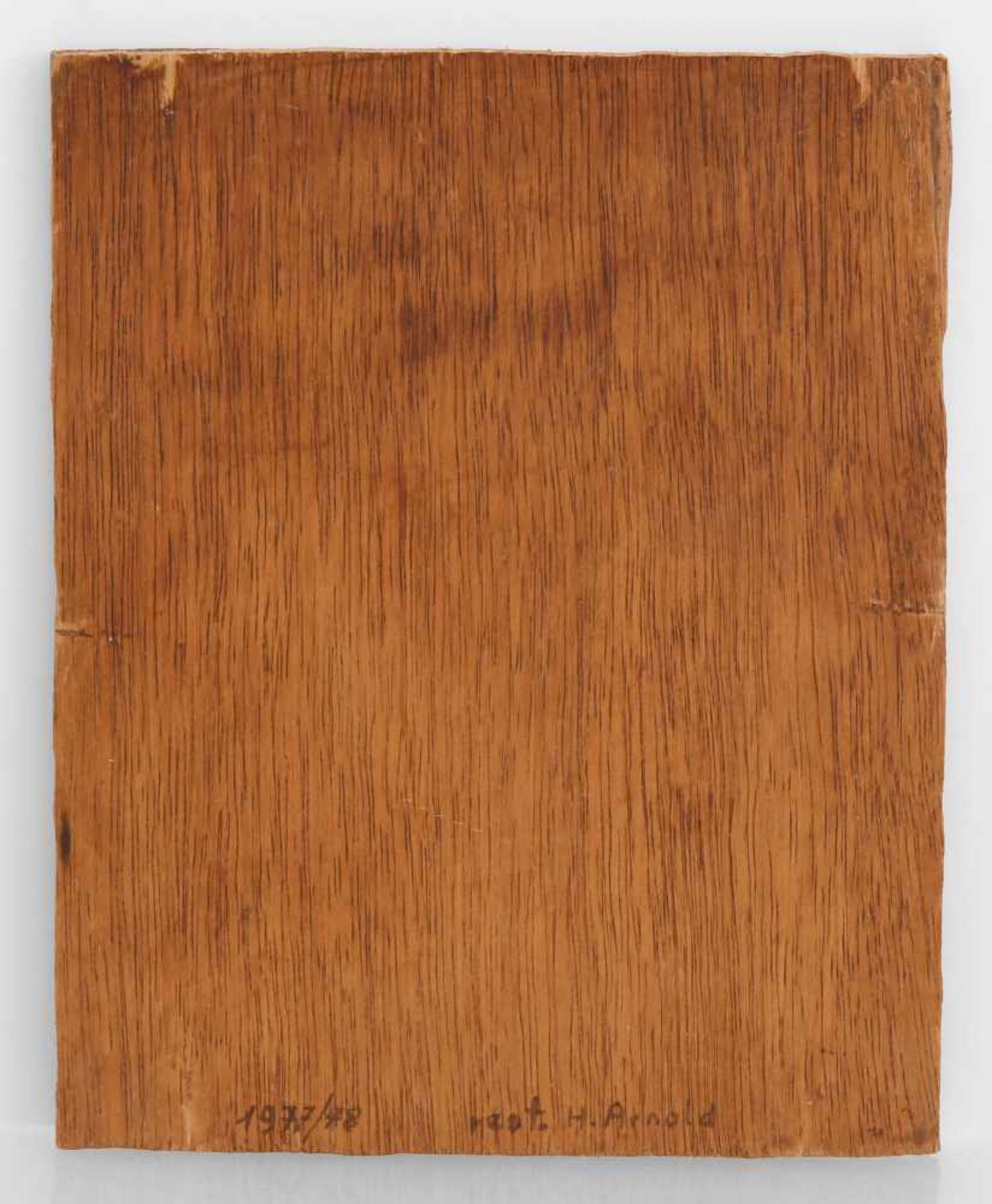 Kleines AndachtsbildAnonym, um 1800. Öl auf Kupfer, auf Holztafel montiert. Anbetung der Hl. Drei - Bild 3 aus 4