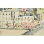 Tanburi, Orfeo(Jesi 1910–1994 Paris) Ein Platz in Paris. 1956. Aquarell auf Papier. Unten rechts