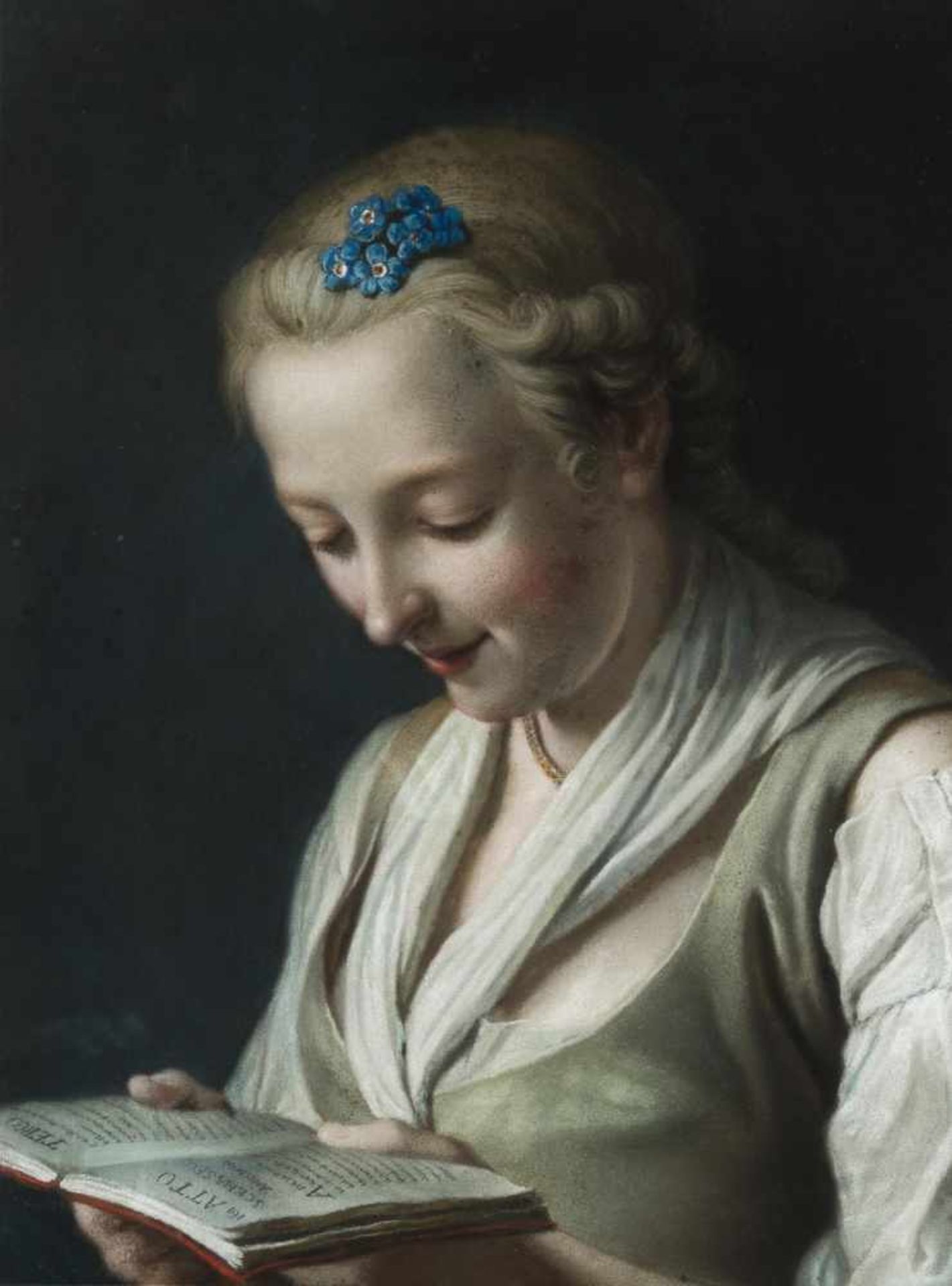 Rotari, Pietro Antonio(Verona 1707–1762 St. Petersburg) UmkreisGegenstücke. Ein schlafendes Mädchen. - Bild 3 aus 3