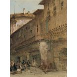 Callow, William (Greenwich 1812–1908 Great Missenden) Strassenpartie in Bologna. Aquarell, voll