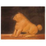 Botero, Fernando(Medellin 1932) Katze. 1979. Pastell auf dünnem Karton. Unten rechts in Bleistift