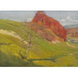 De Grada, Raffaele(1885 Mailand 1957)"Herbst im Sihlthal". Öl auf Leinwand. Unten rechts zweimal