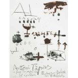 Tapies, Antoni(Barcelona 1923–2012 Barcelona)"Erker 93". 1993. Farblithographie. 17/100. Unten links