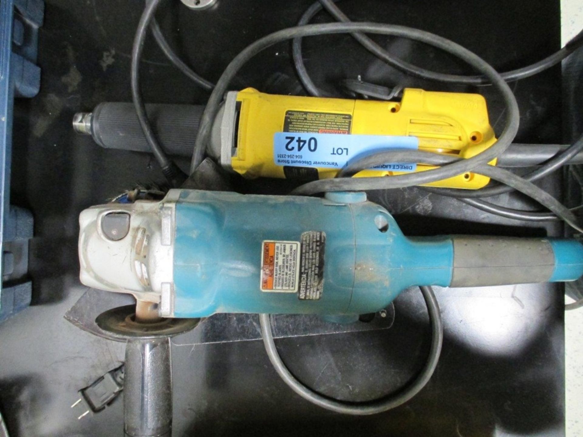 Makita Angle Grinder & Dewalt Dye Grinder