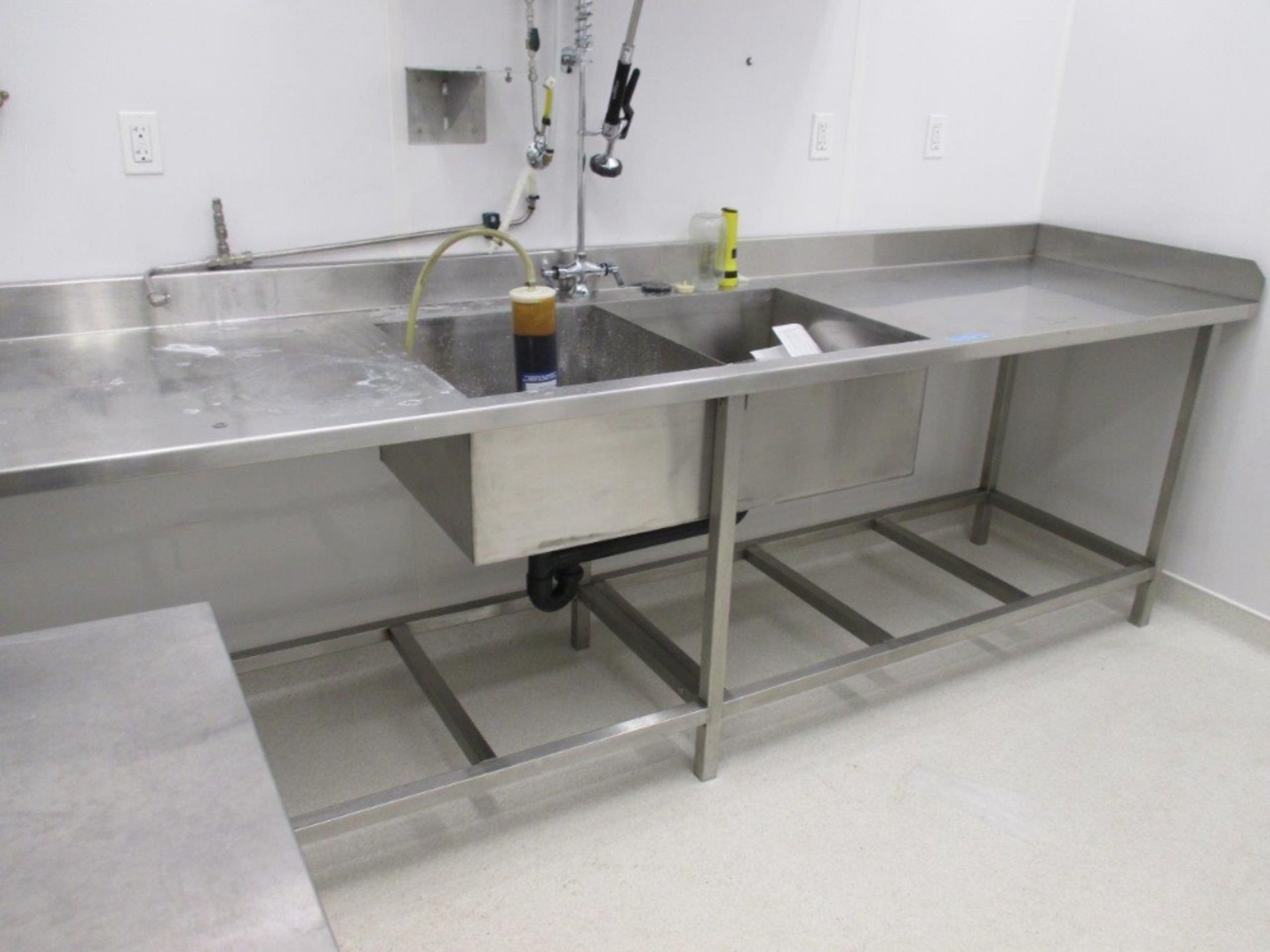 10FT x 30in Stainless Steel Lab Bench