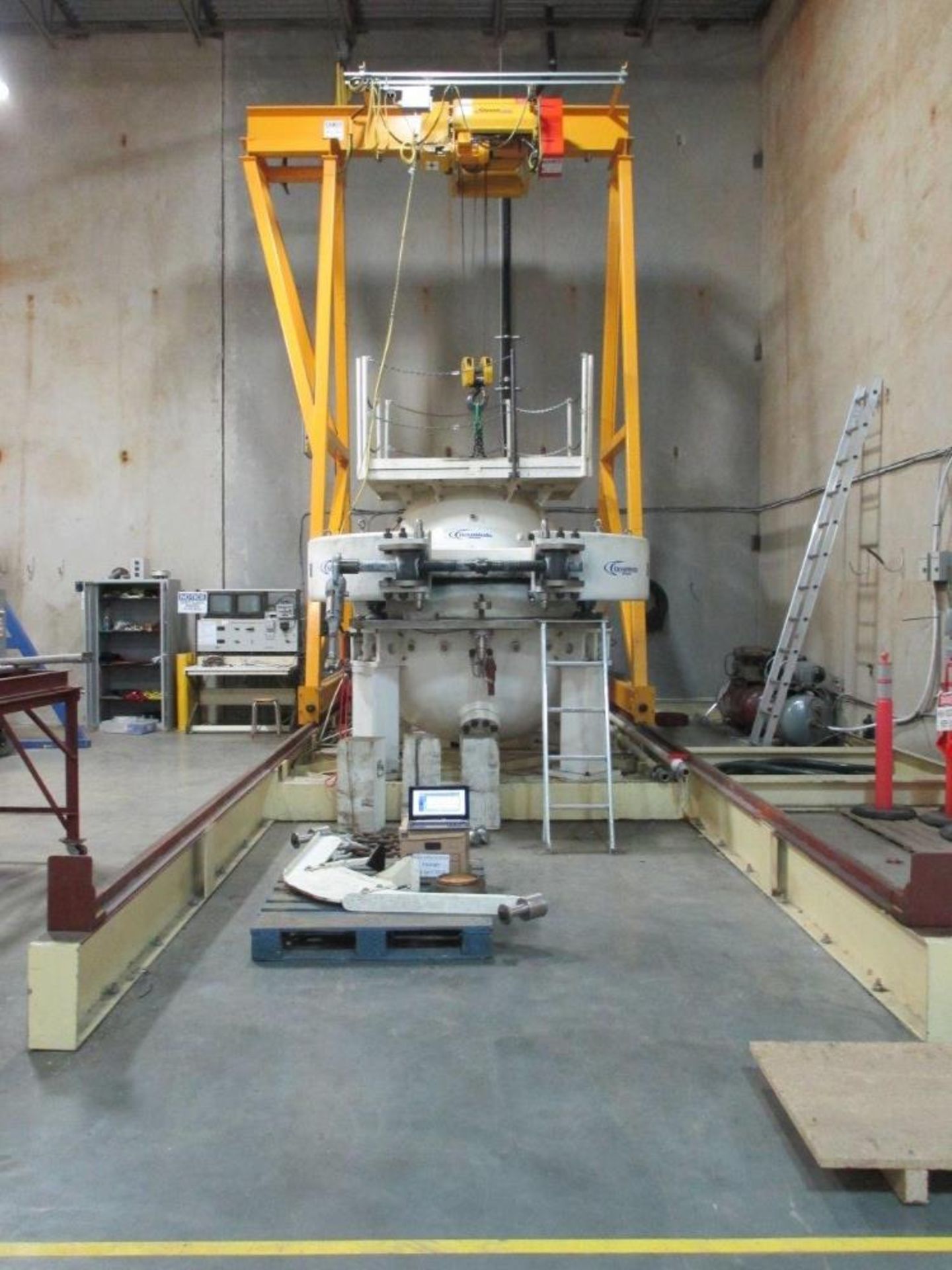 HTV System & 10ton Gantry Crane Including Controls, and parts cabinet