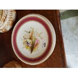 Four 19th Century Worcester Plates with still life decoration