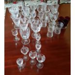 A large quantity of 19th Century and later glass and crystal