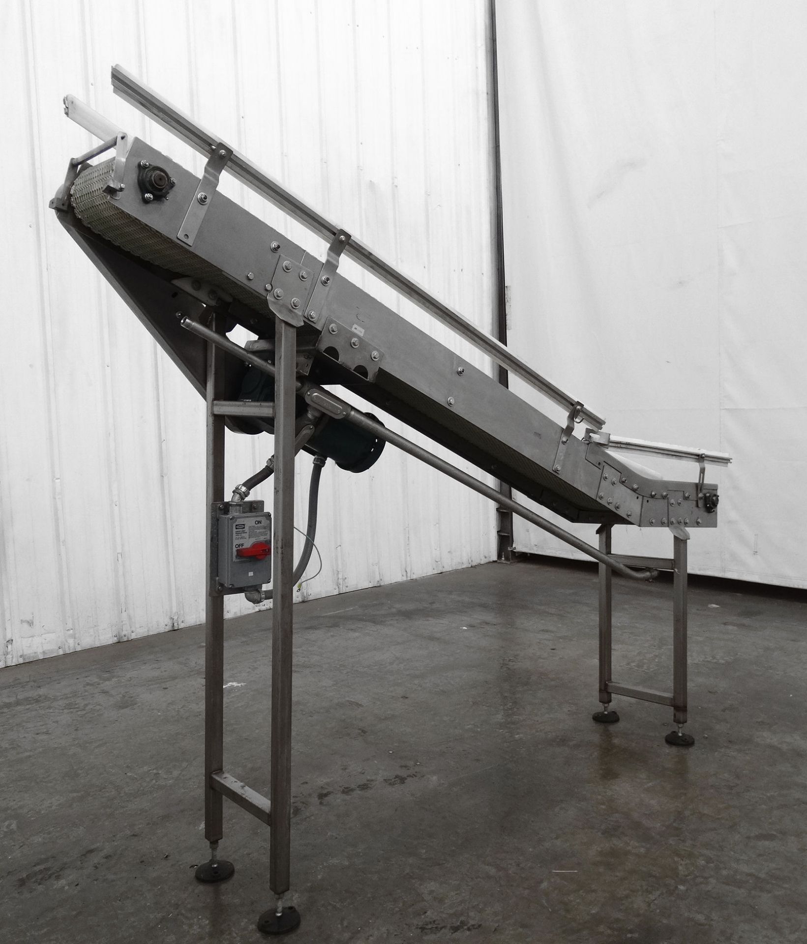 9" Wide x 98" Long Vertical Incline Conveyor - Image 4 of 6