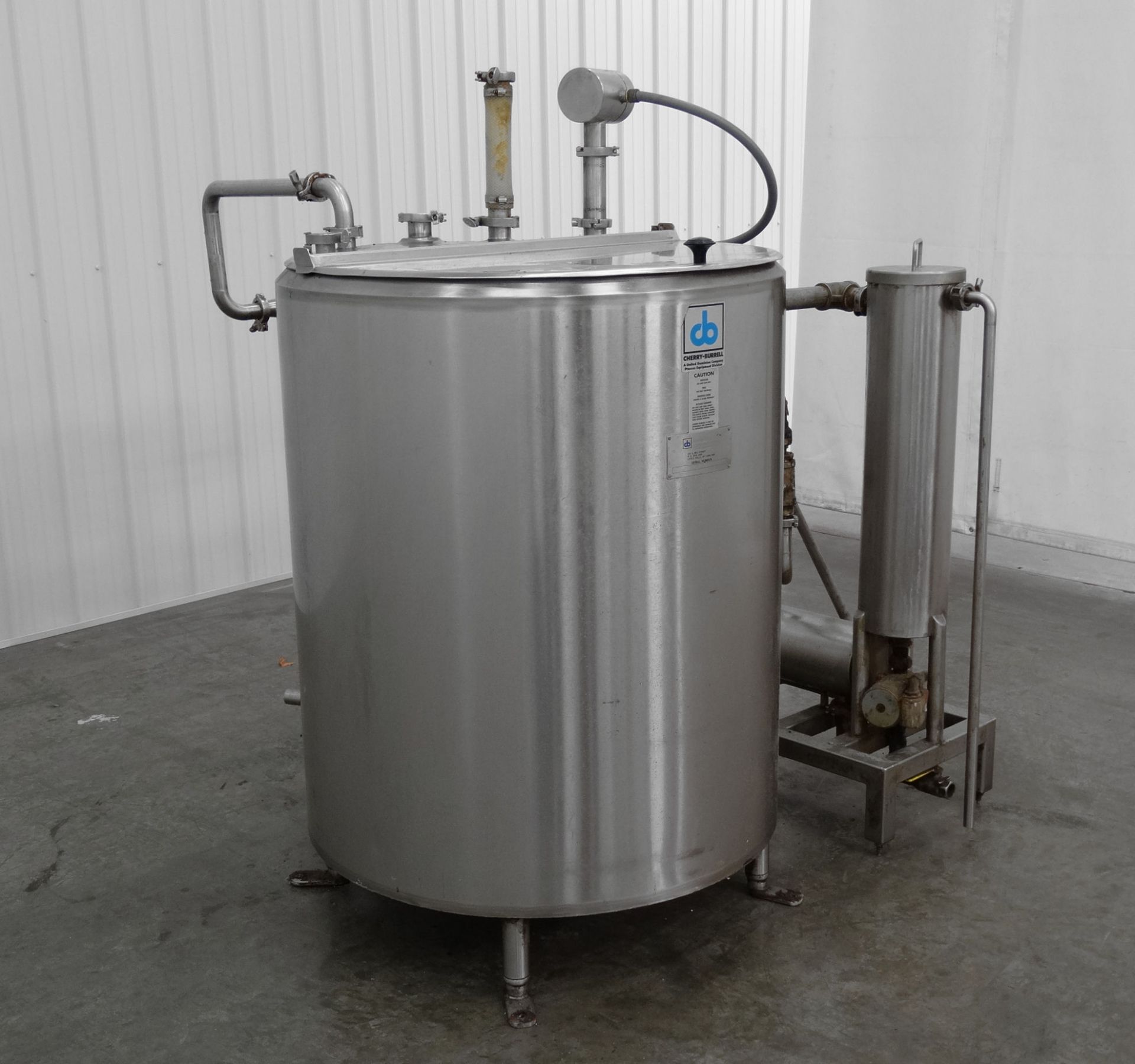 Cherry Burrell 200 Gal Tank with Spray Coating Nozzle - Image 6 of 14