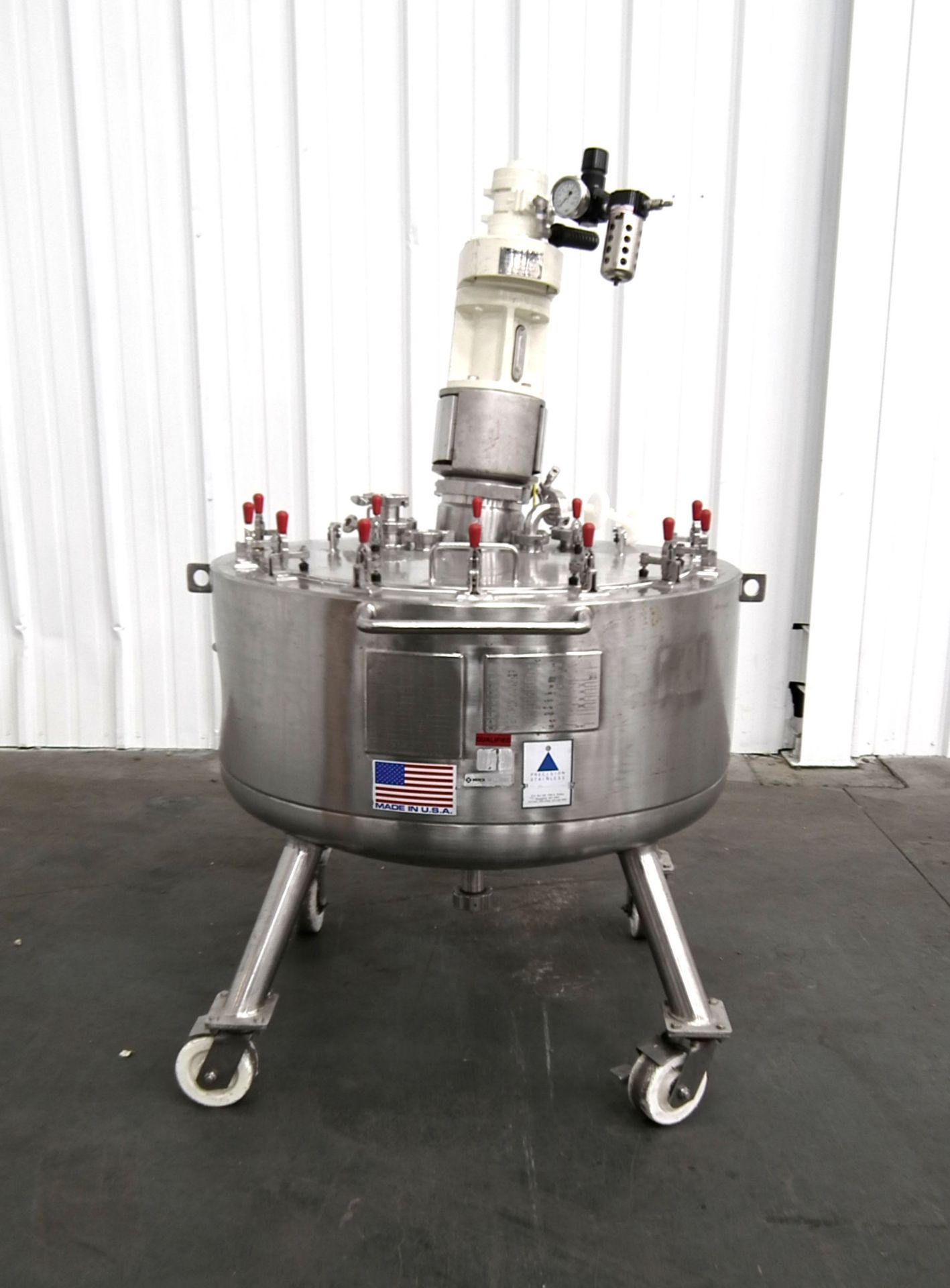 Merck 200 Liter Stainless Jacketed Mixing Tank