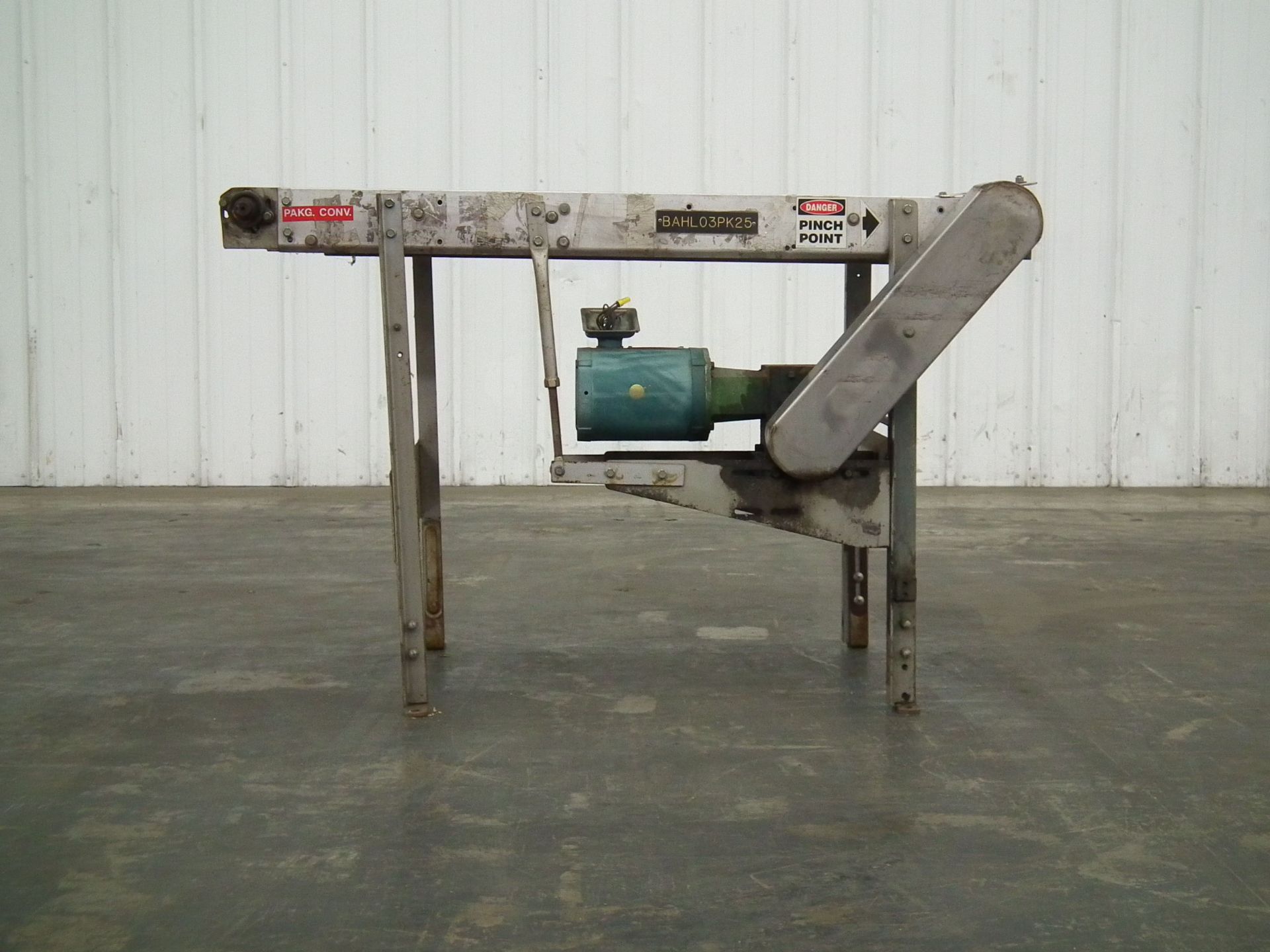 Aluminum Frame Mat-top Belt Conveyor 18" x 54" Long