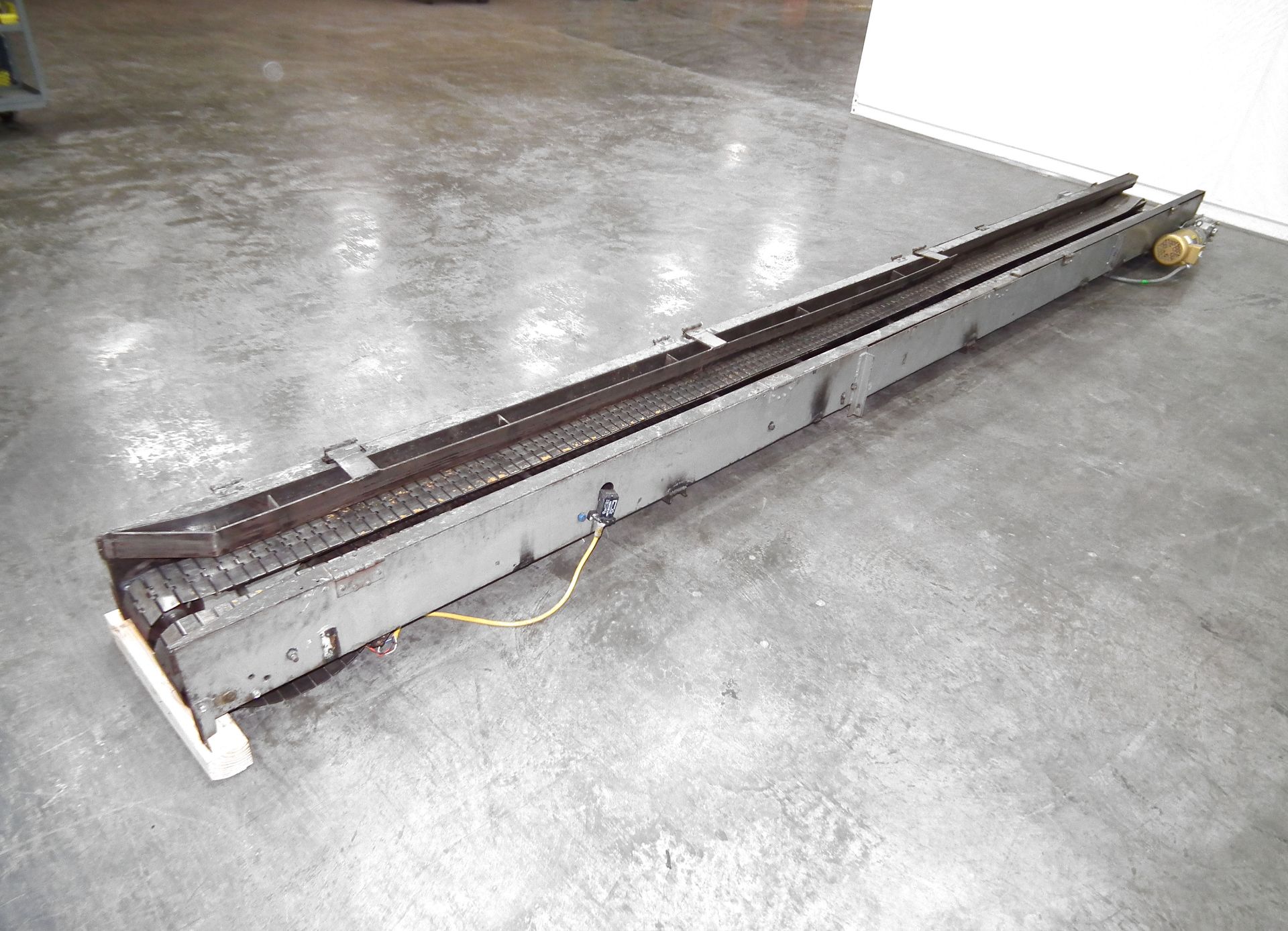 20' Long x 13" Wide Dual Lane Steel Conveyor - Image 8 of 13