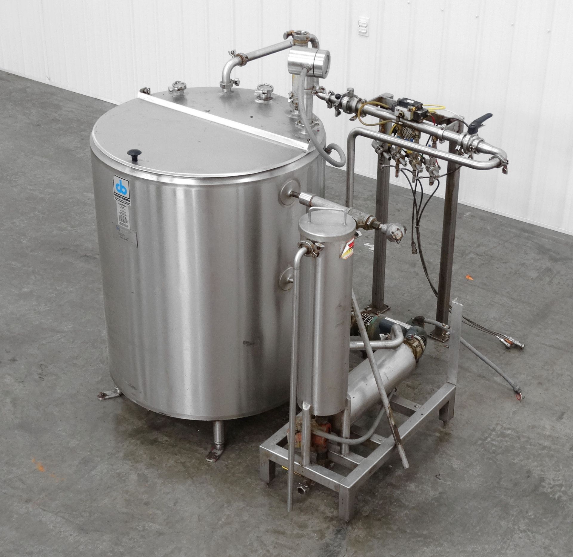 Cherry Burrell 200 Gal Tank with Spray Coating Nozzle - Image 7 of 14