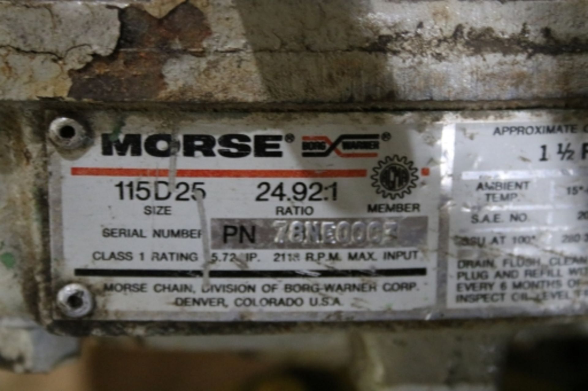 Gear Reducer-Morse 25:1 Ratio - Image 7 of 9
