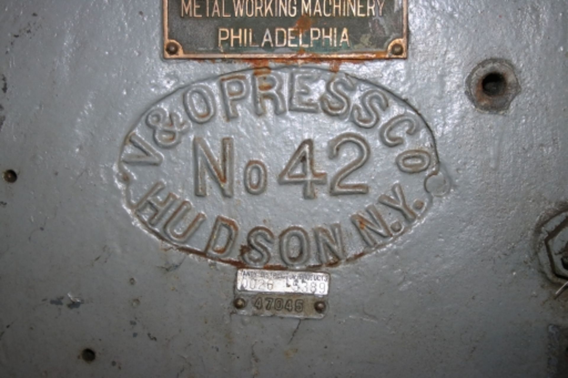 W.E. Shipley Power Press No, 420-39 - Image 7 of 11