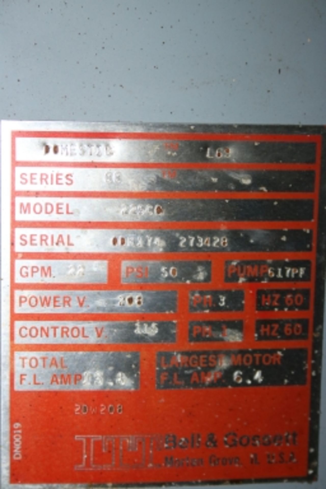 Dual Stage Hydraulic Pump 3-phase Mod-225CC - Image 5 of 12