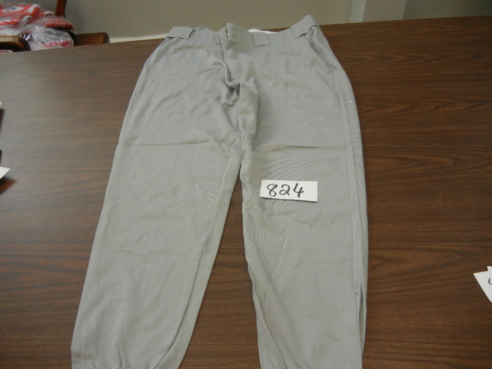Adult Professional Grade Nylon/Cotton Baseball Pants VKM#S452A Gray