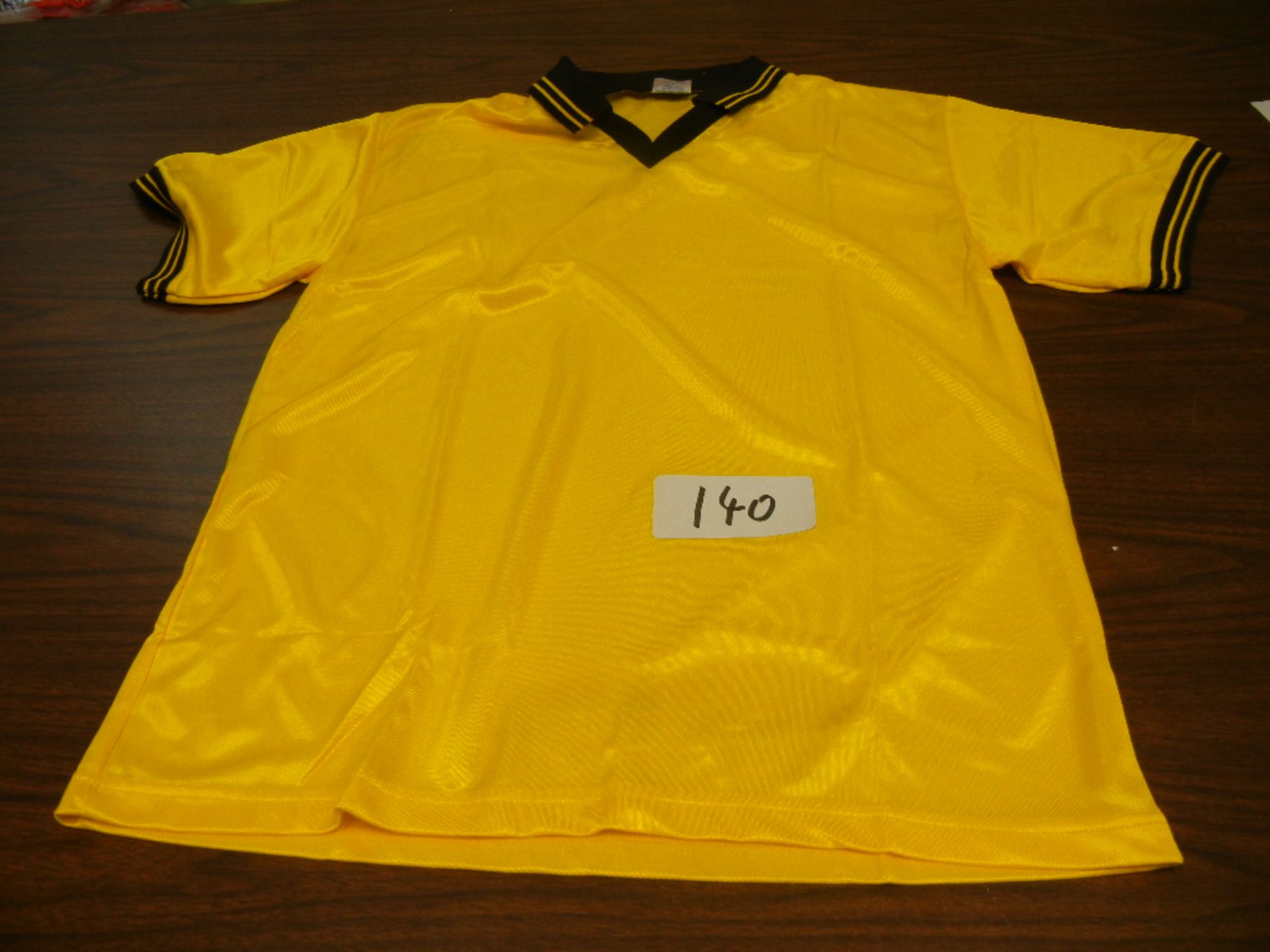 Case of Adult Soccer Jersey Hi-Sheen V-Neck, 1/4 Sleeves, Knit Collar VKM# A696