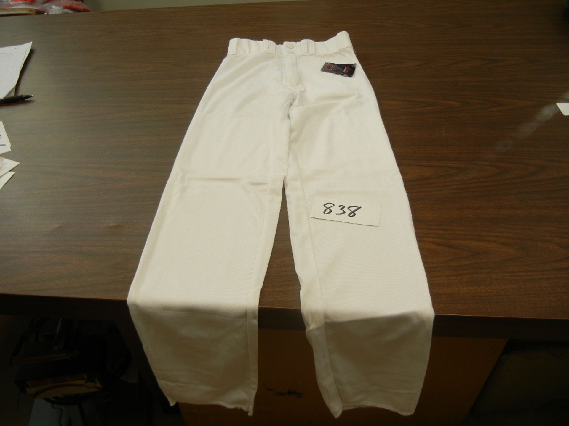 Youth Unhemmed Extra Long Baseball Pants VKM#Y2184 White