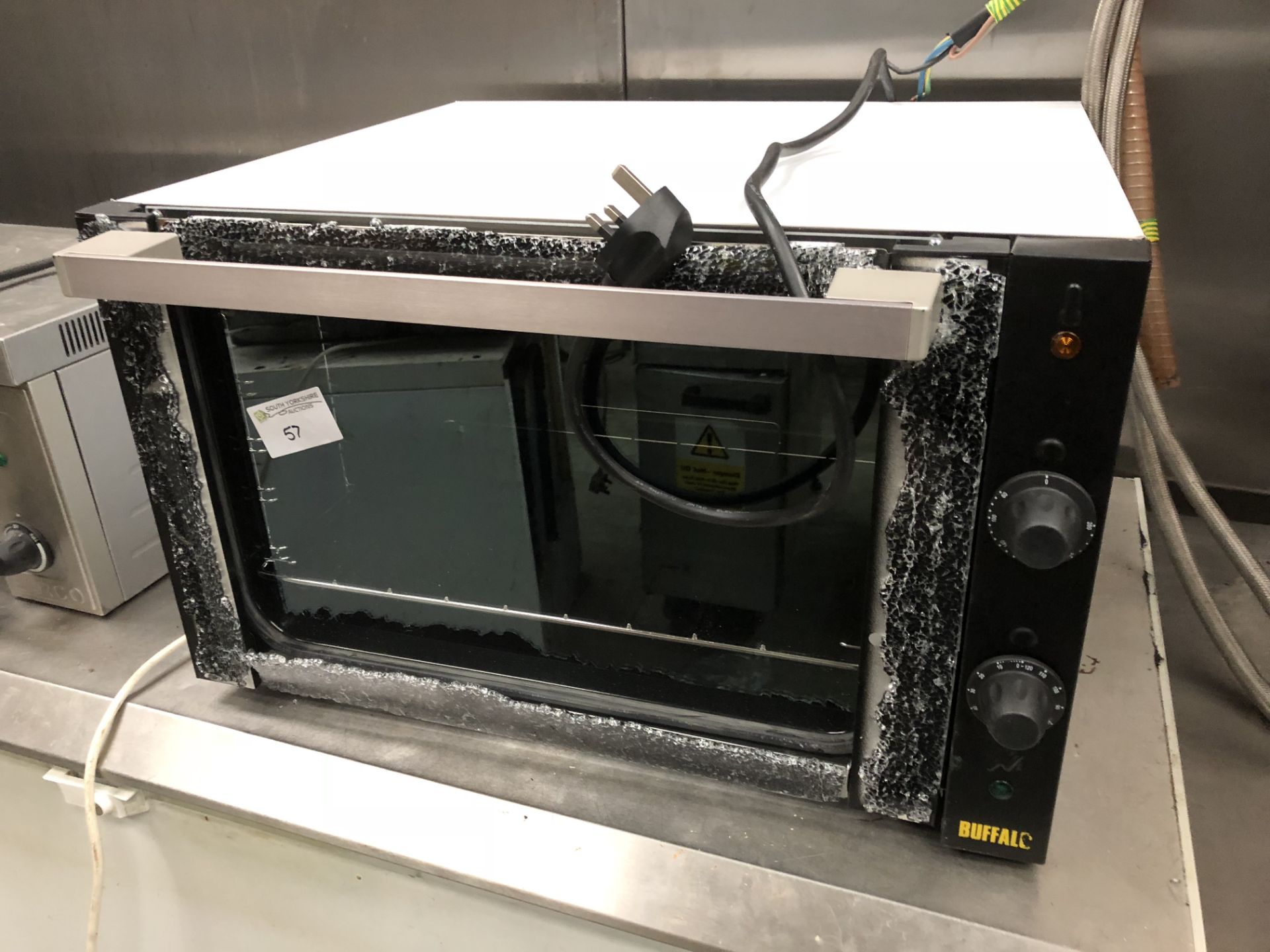 New Buffalo Convection Oven Broken Glass Door