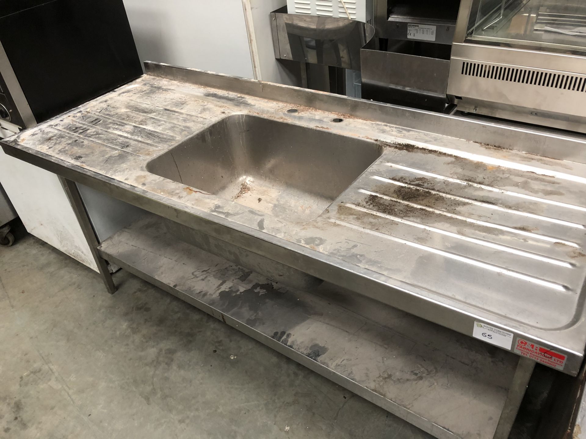 Single Bowl Sink Unit with Double Drainer - Image 2 of 2