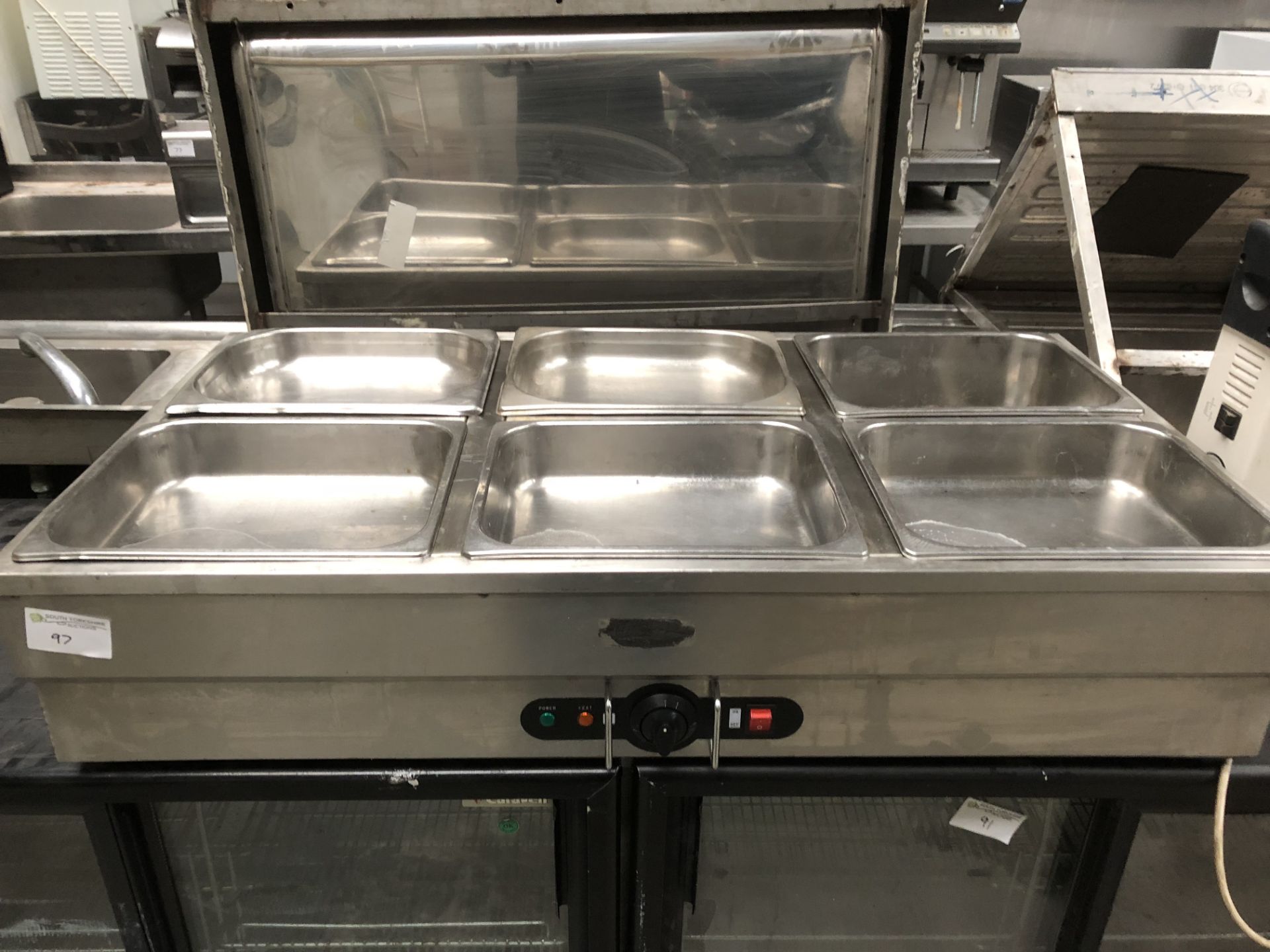 Large 6 Pot Wet Well Bain Marie