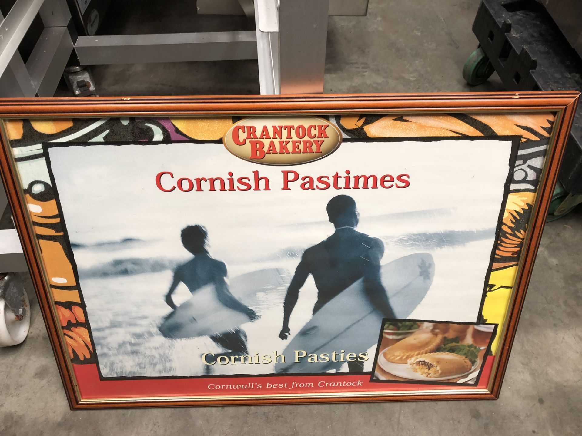 4 x Cornish Pasty Advertising Boards with Frames - Image 4 of 4