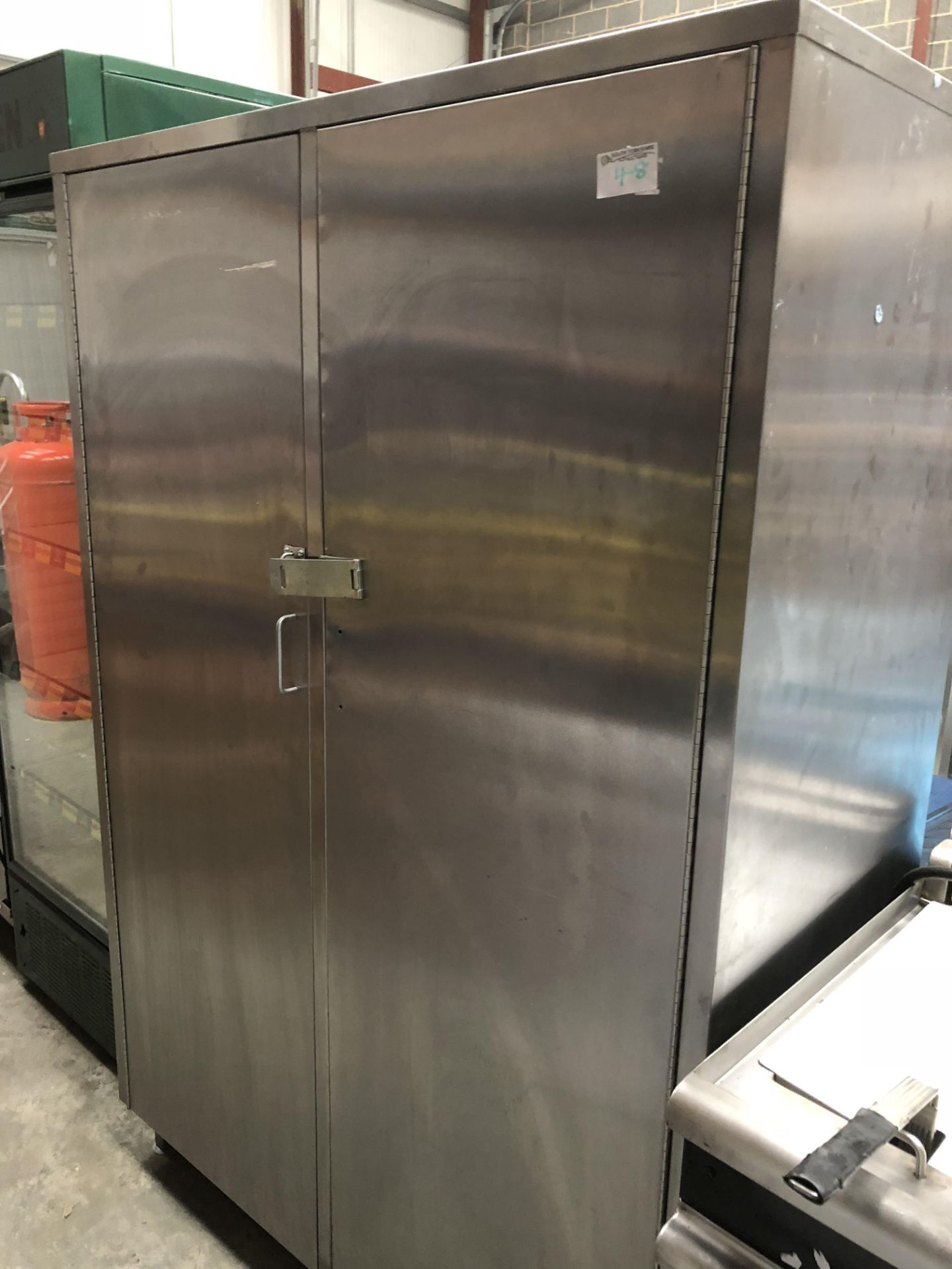 Large Stainless Steel Kitchen Cupboard
