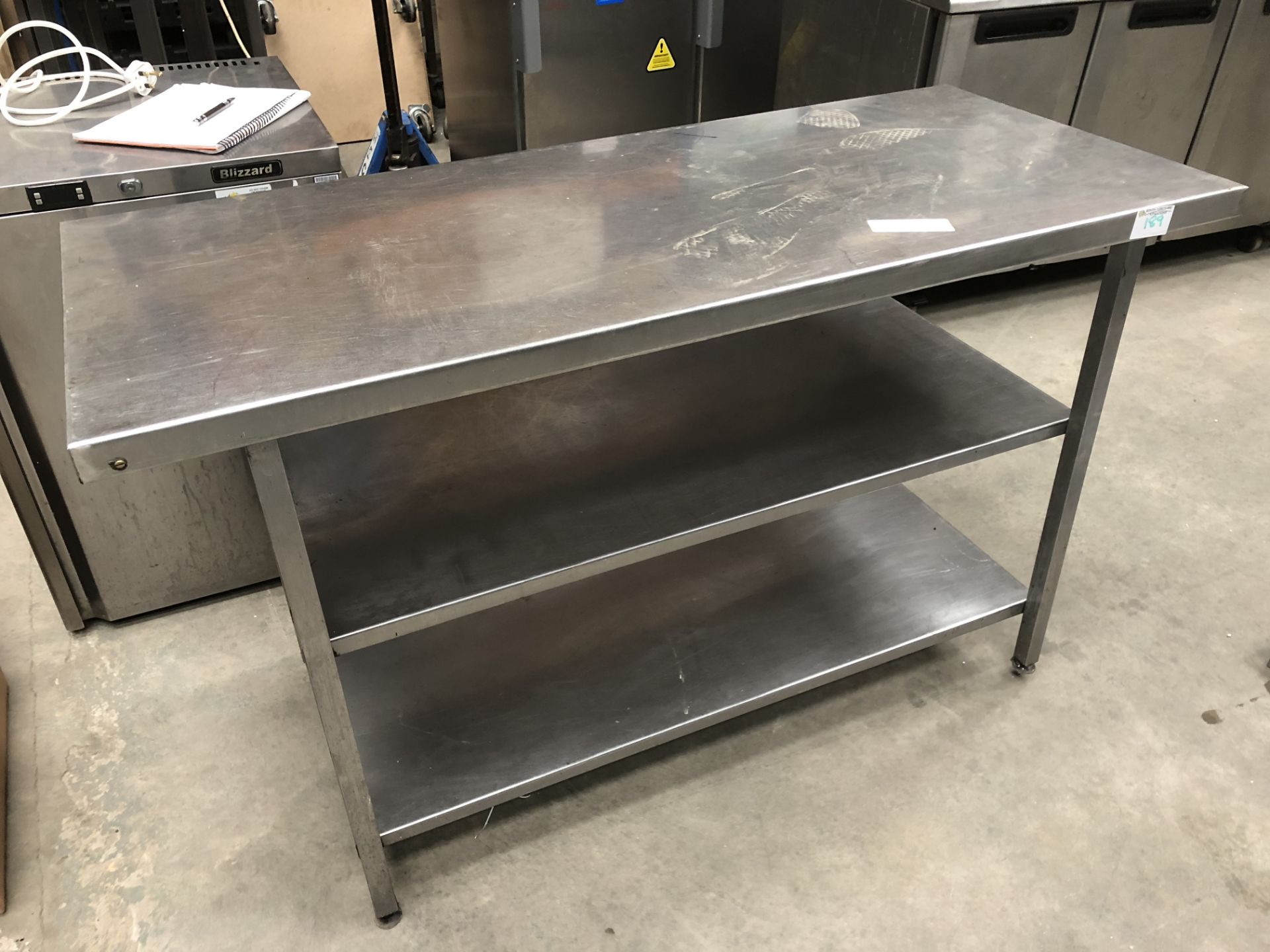 Stainless Steel Table with 2 Undershelves