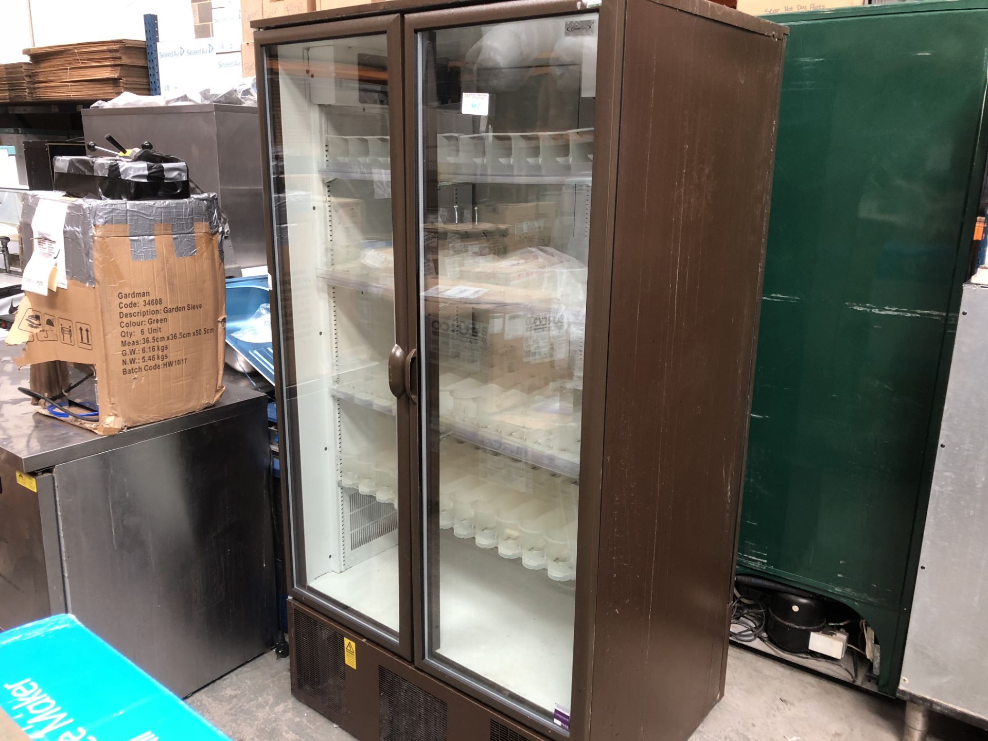 Large Double Door Pop Fridge,