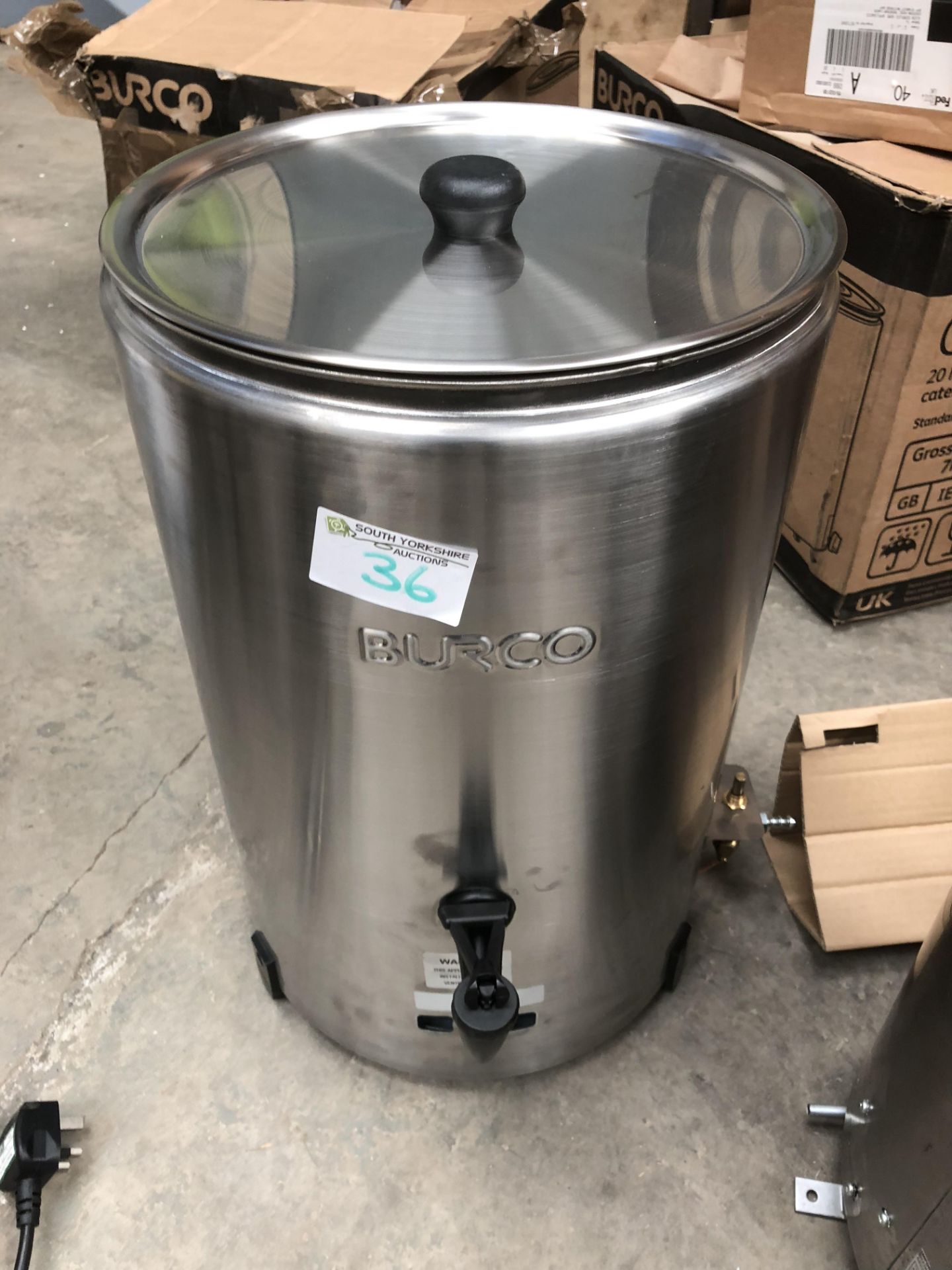 LPG Gas 20 Litre Burco Water Boiler with Lid