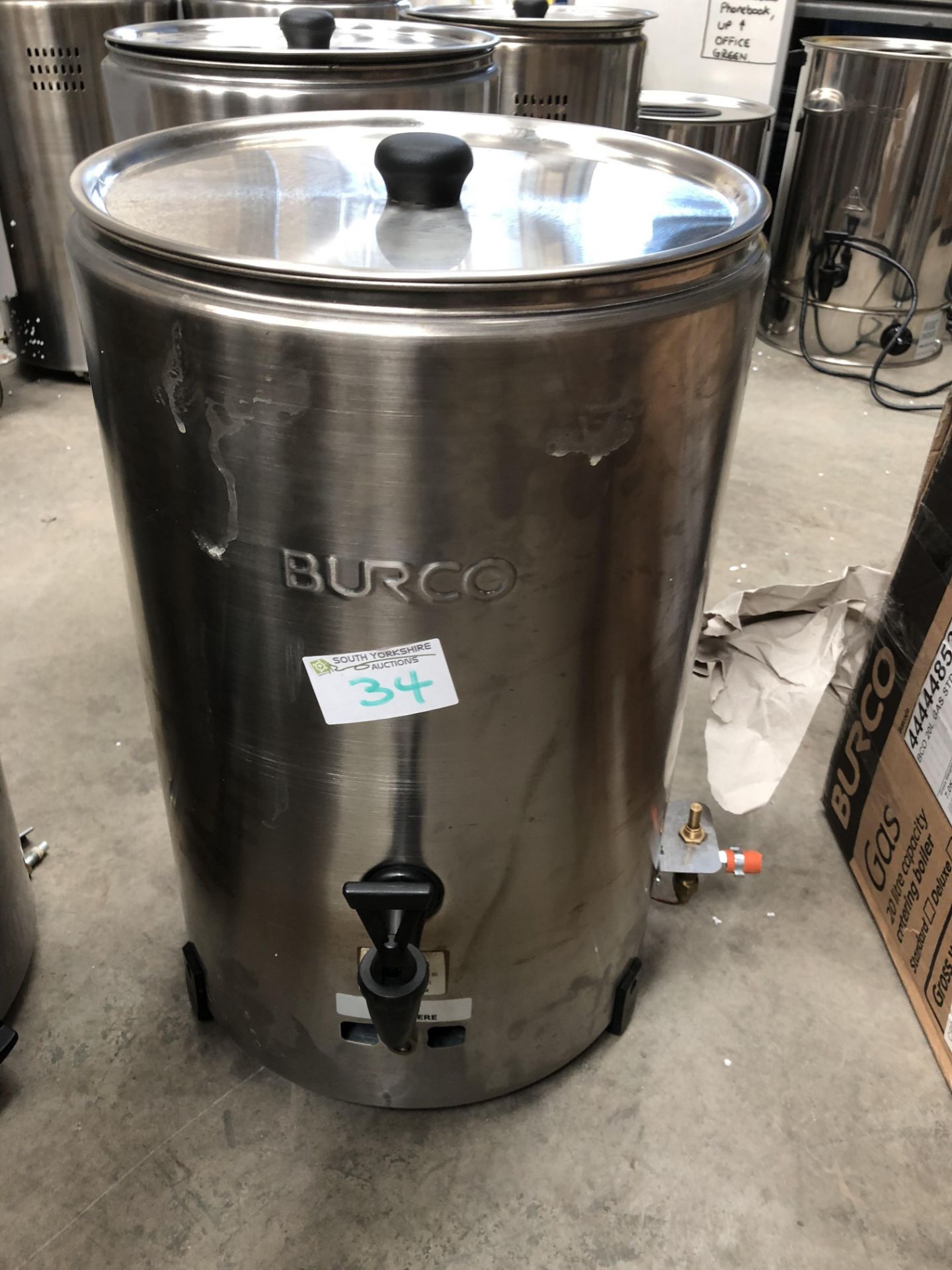 LPG Gas 20 Litre Burco Water Boiler with Lid