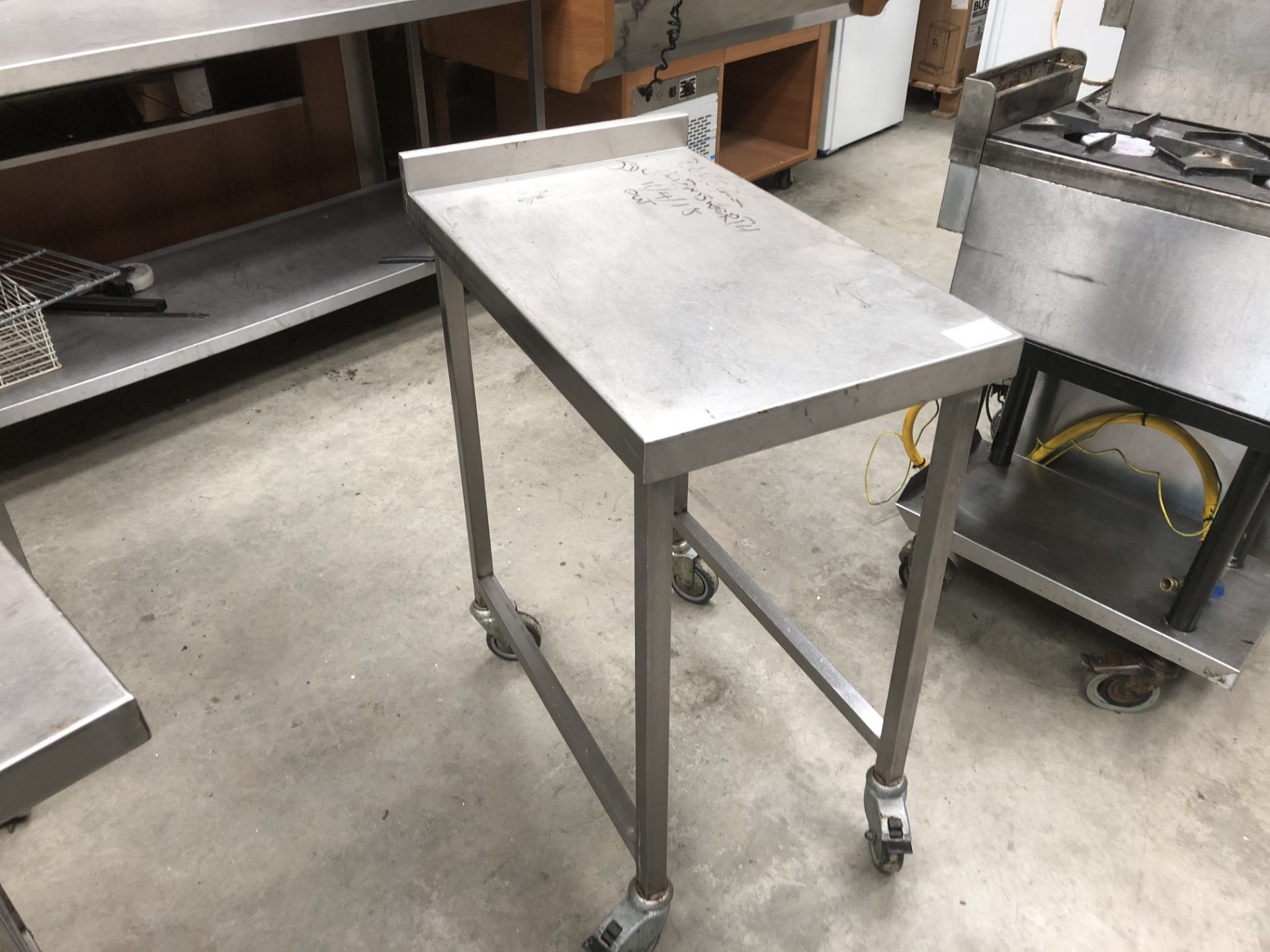 Stainless Steel Table on Wheels