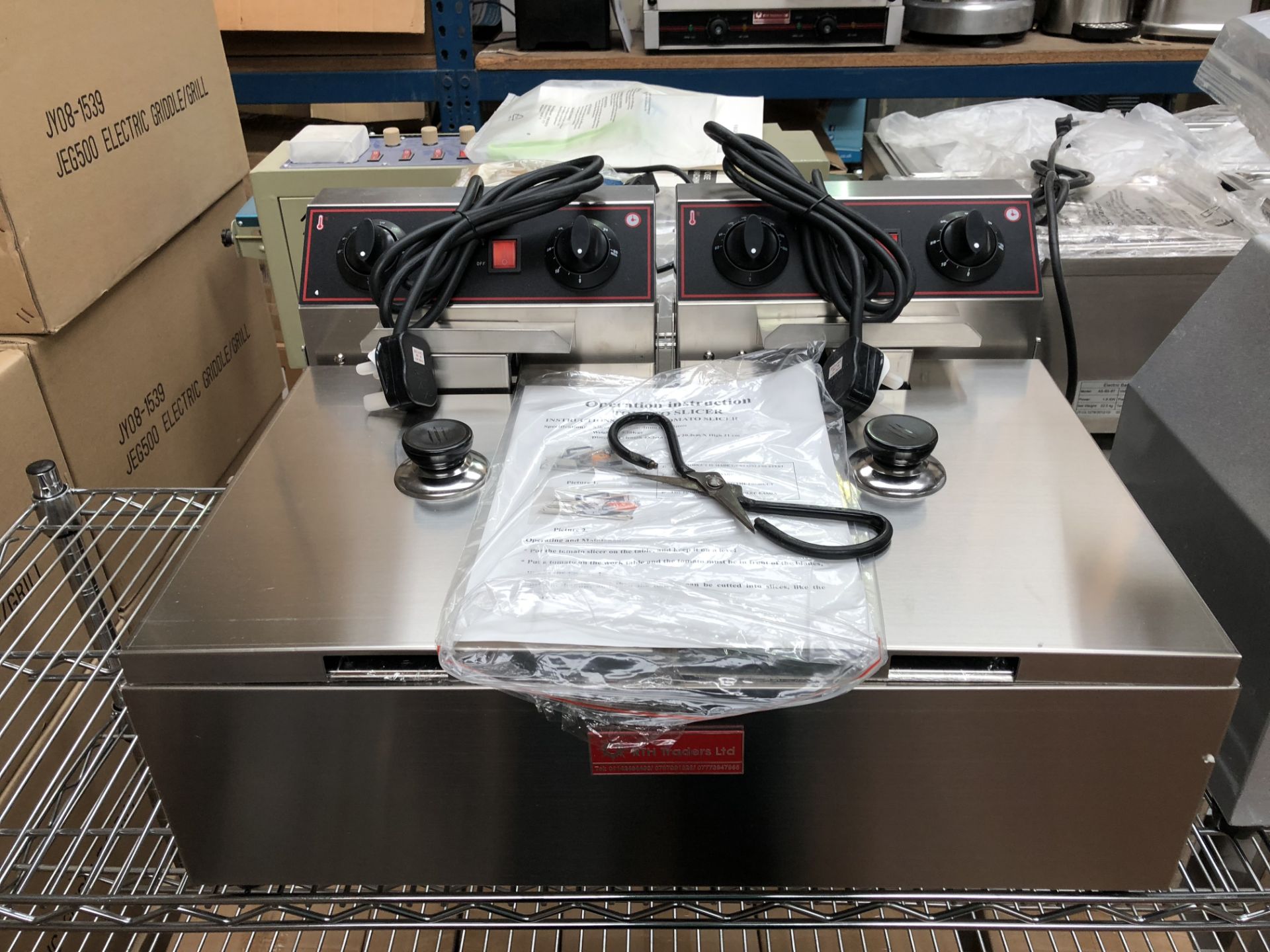 Double Electric Fryer, New in Box