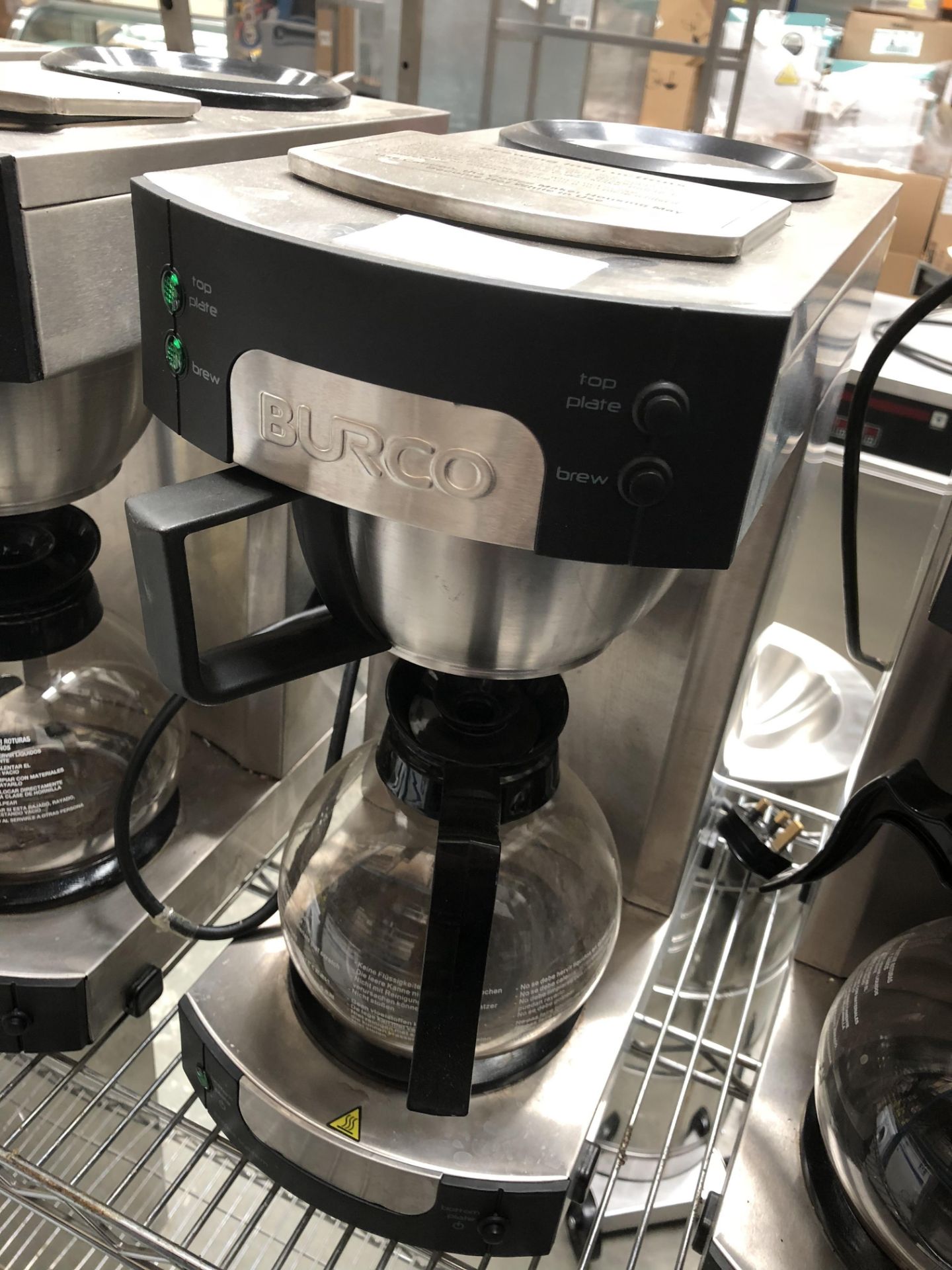 Burco Coffee Brewer with 2 Heat Pads and 1 Jug