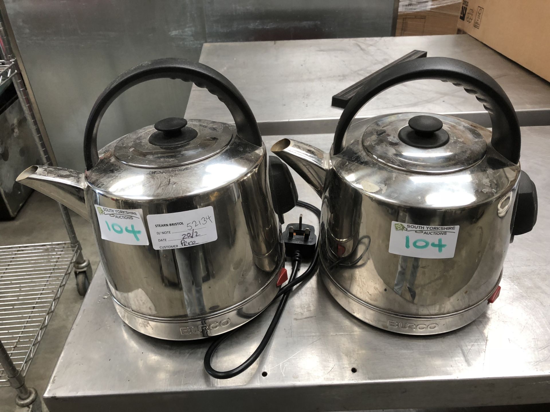 2 x 4 Litre Stainless Steel Kettles