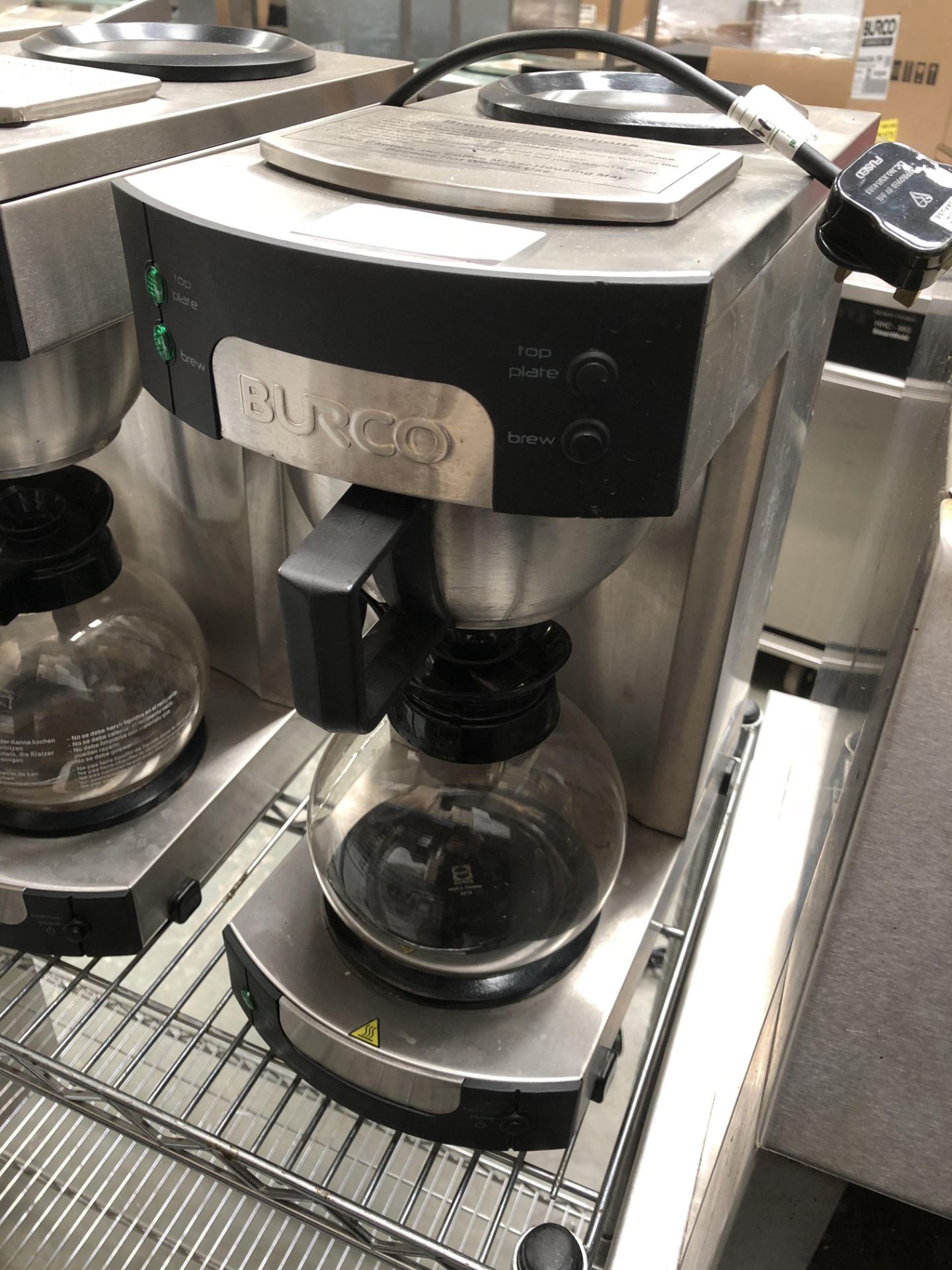 Burco Coffee Brewer with 2 Heat Pads and 1 Jug