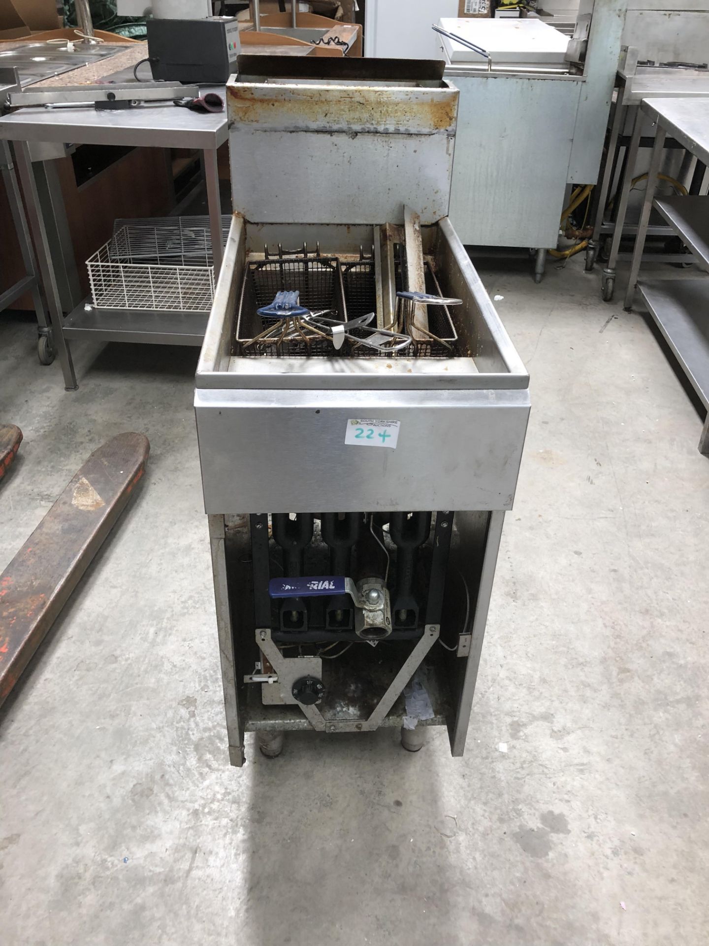 Pitco Double Basket Fryer Nat Gas