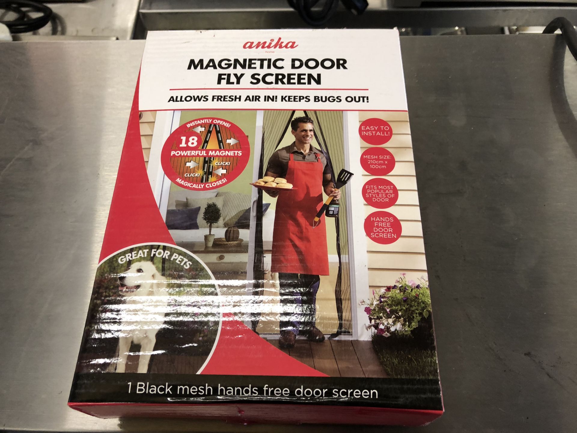 Magnetic Door Fly Screen, new in box