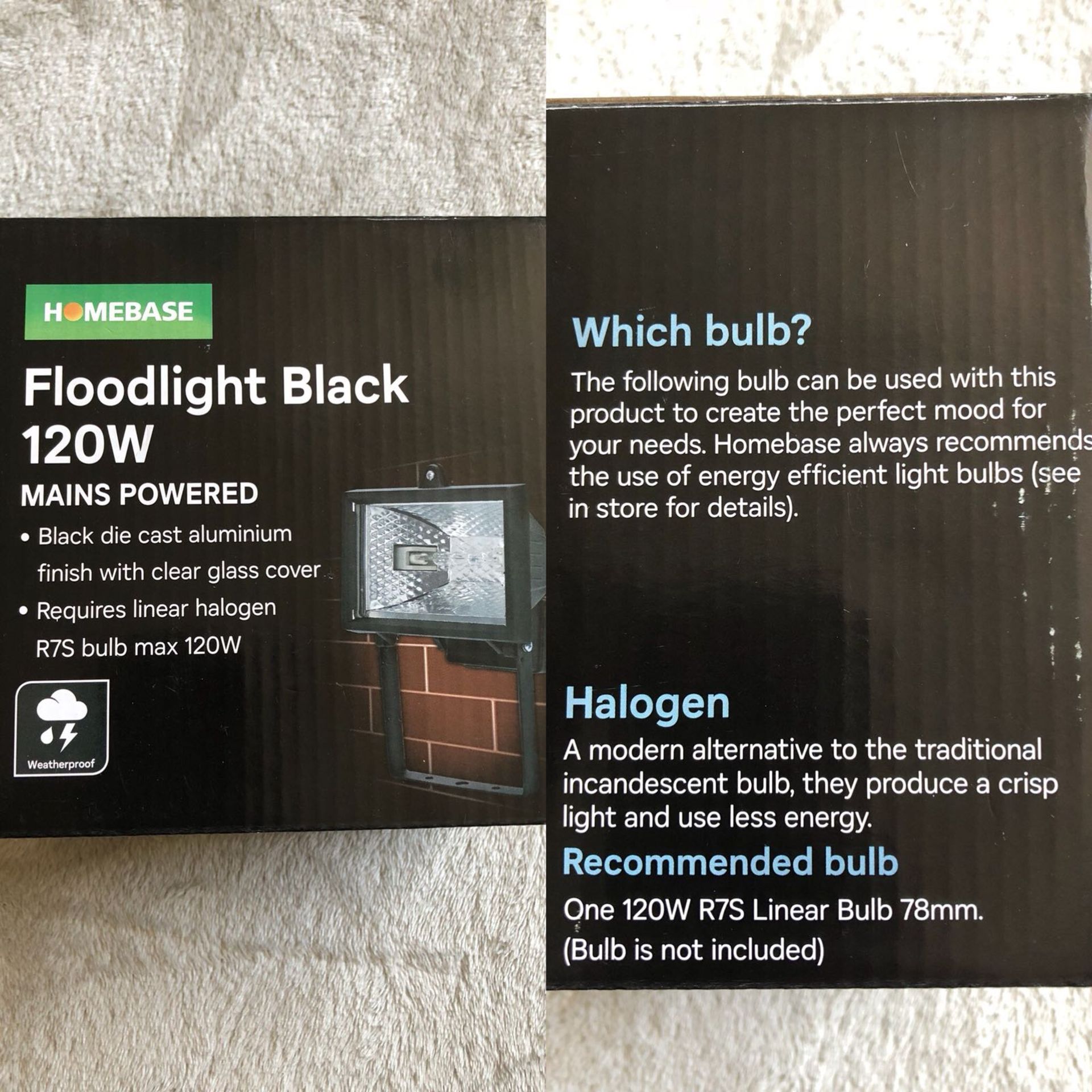 12 x Home Base Flood Lights New in Box