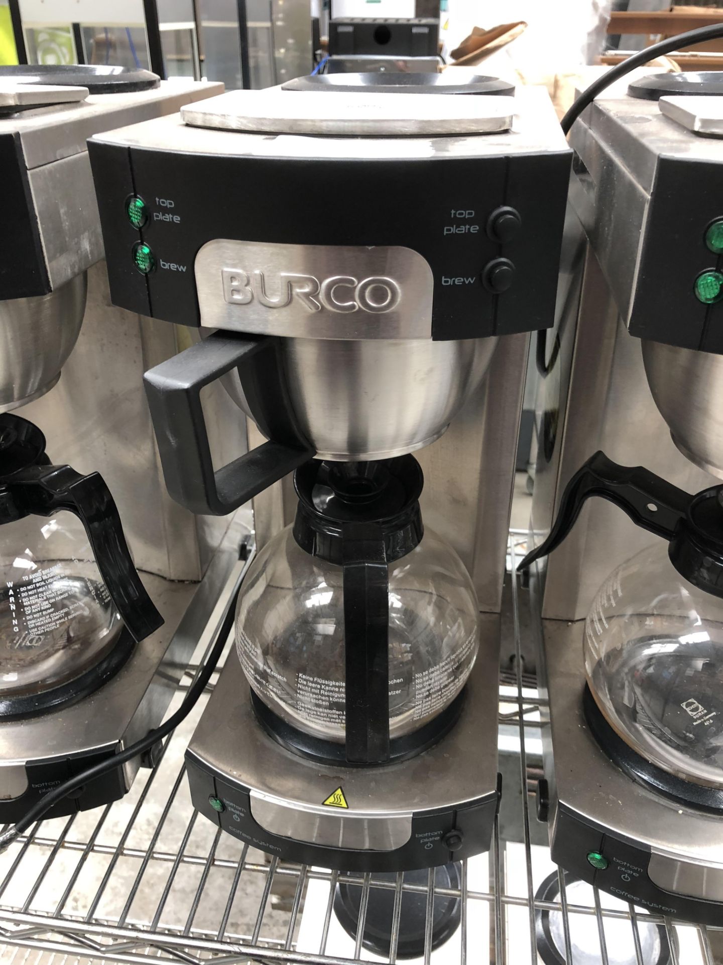 Burco Coffee Brewer with 2 Heat Pads and 1 Jug