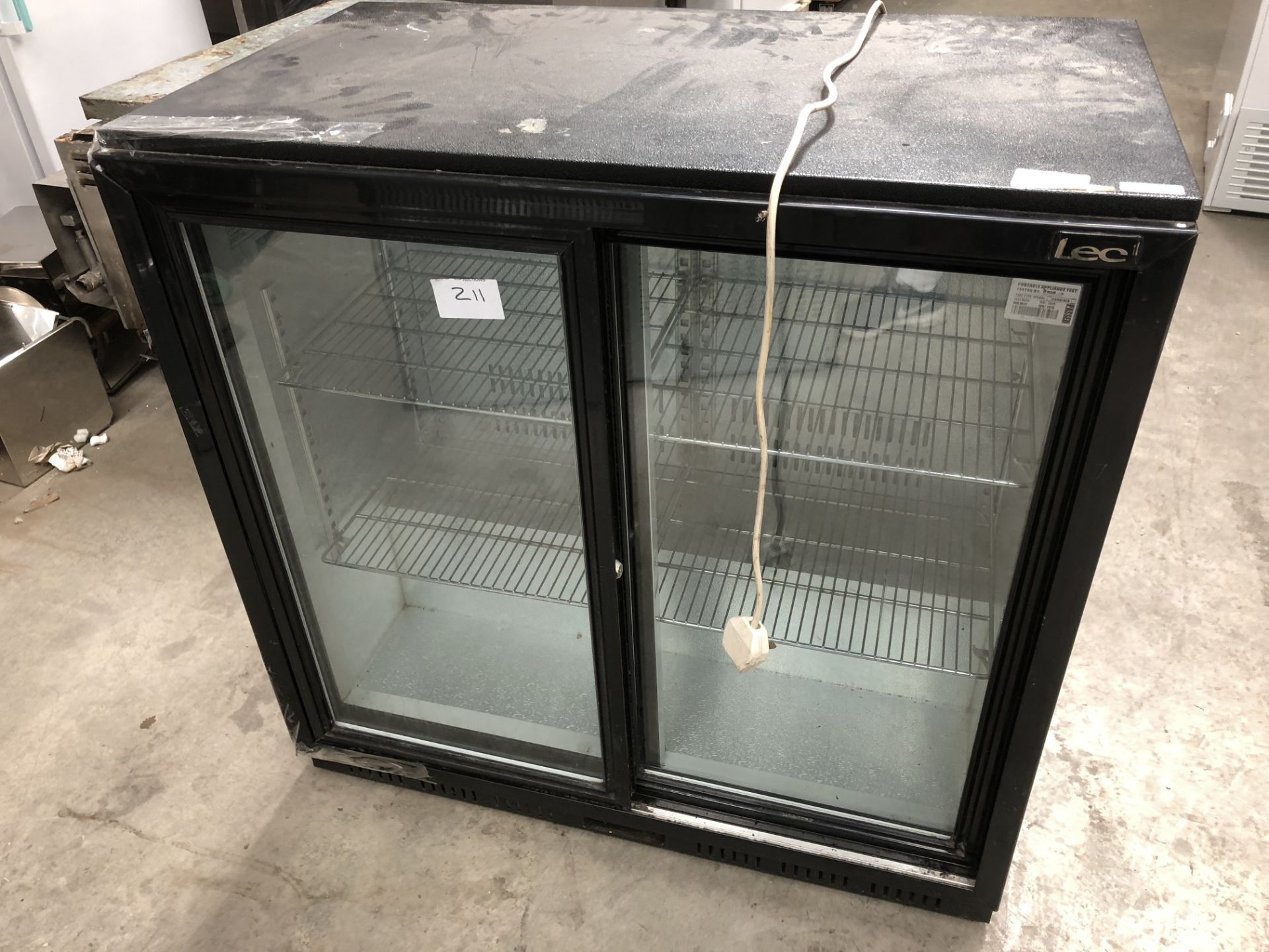 Double Door Bottle Cooler Sliding Doors