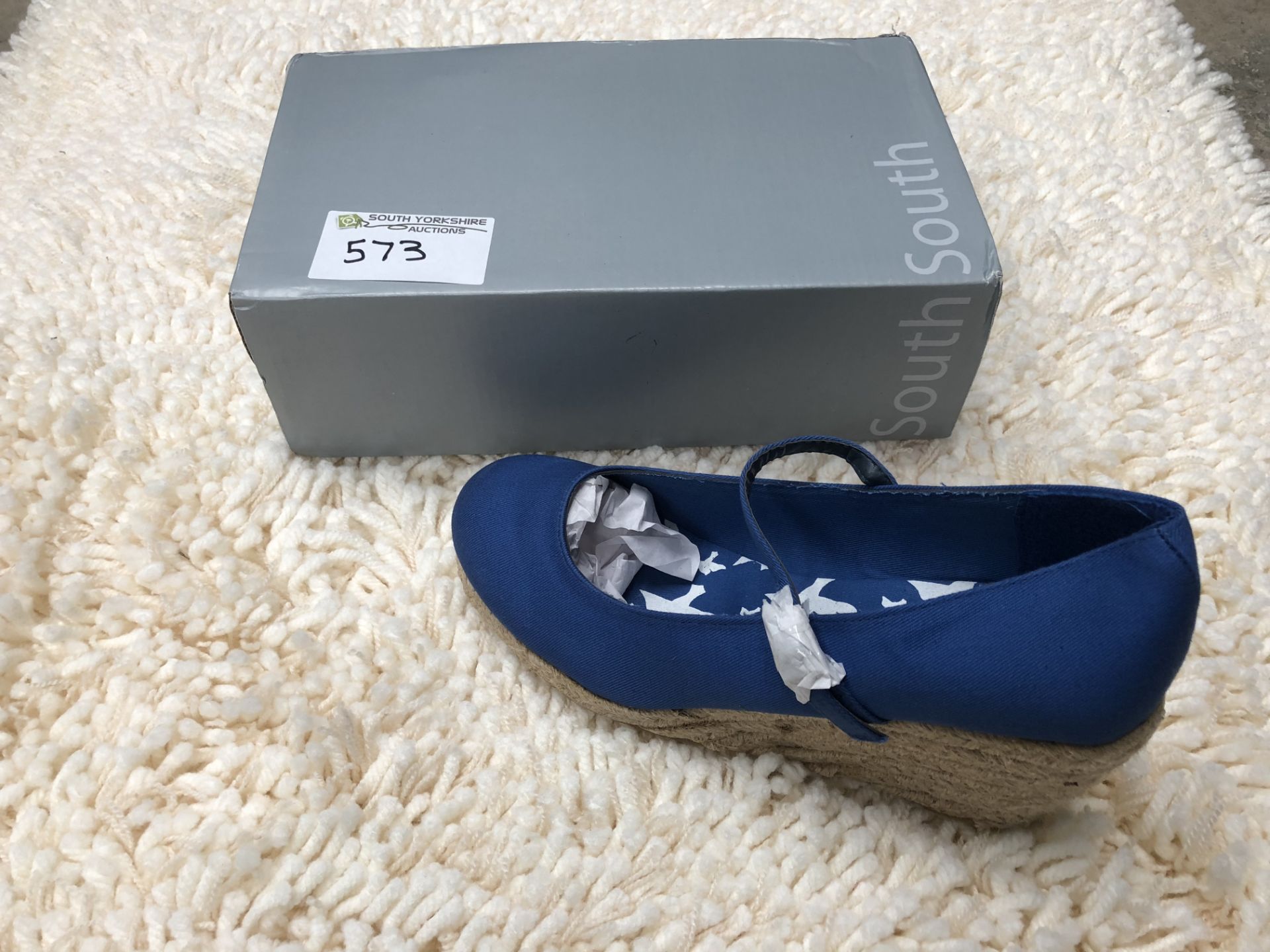 South,Size 5, Blue Wedges, New and Boxed - Image 2 of 2