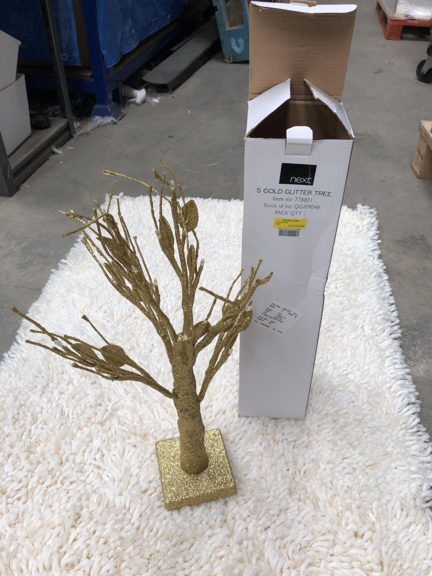 Next, Battery operated Gold Light Tree