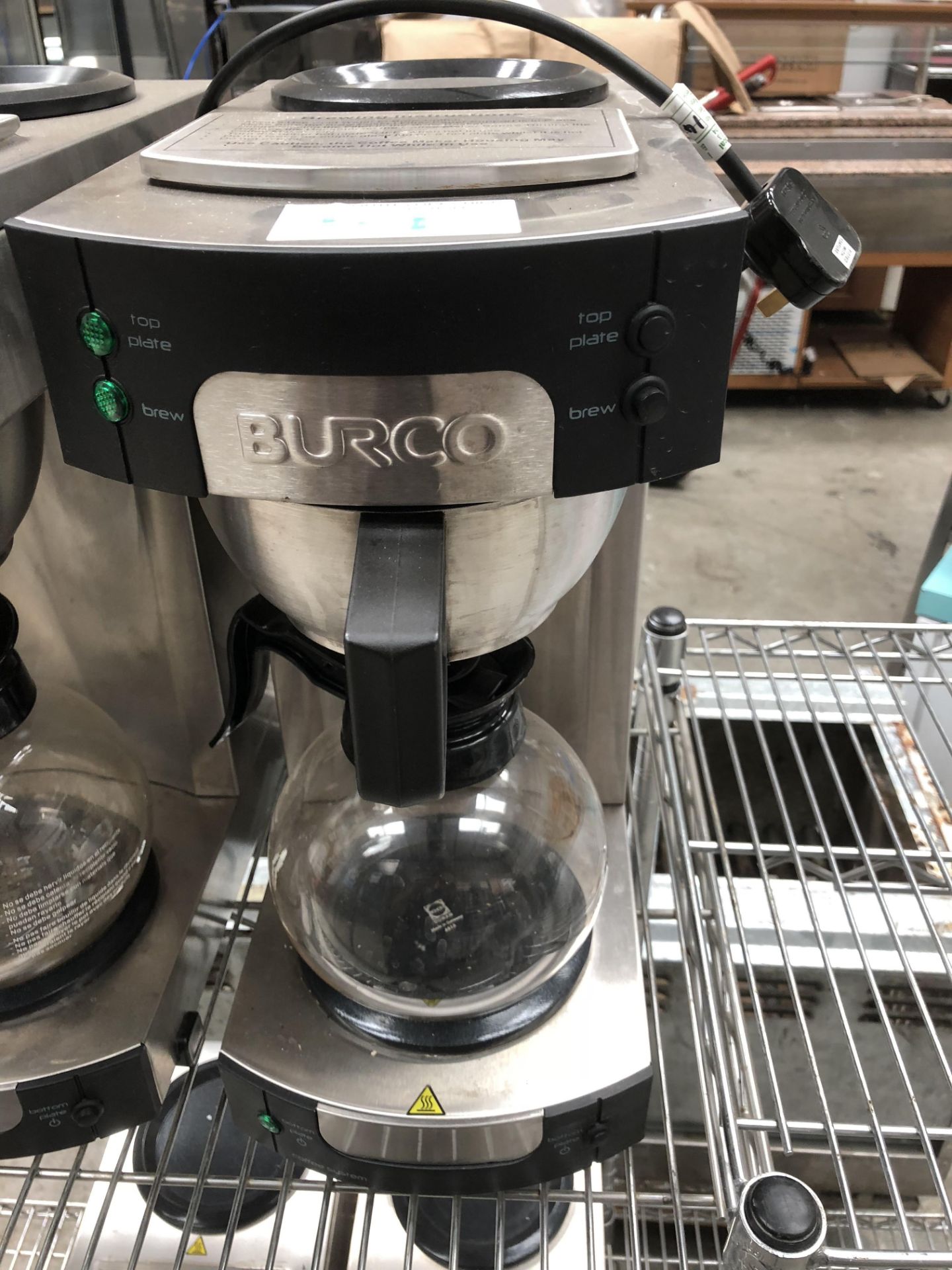 Burco Coffee Brewer with 2 Heat Pads and 1 Jug